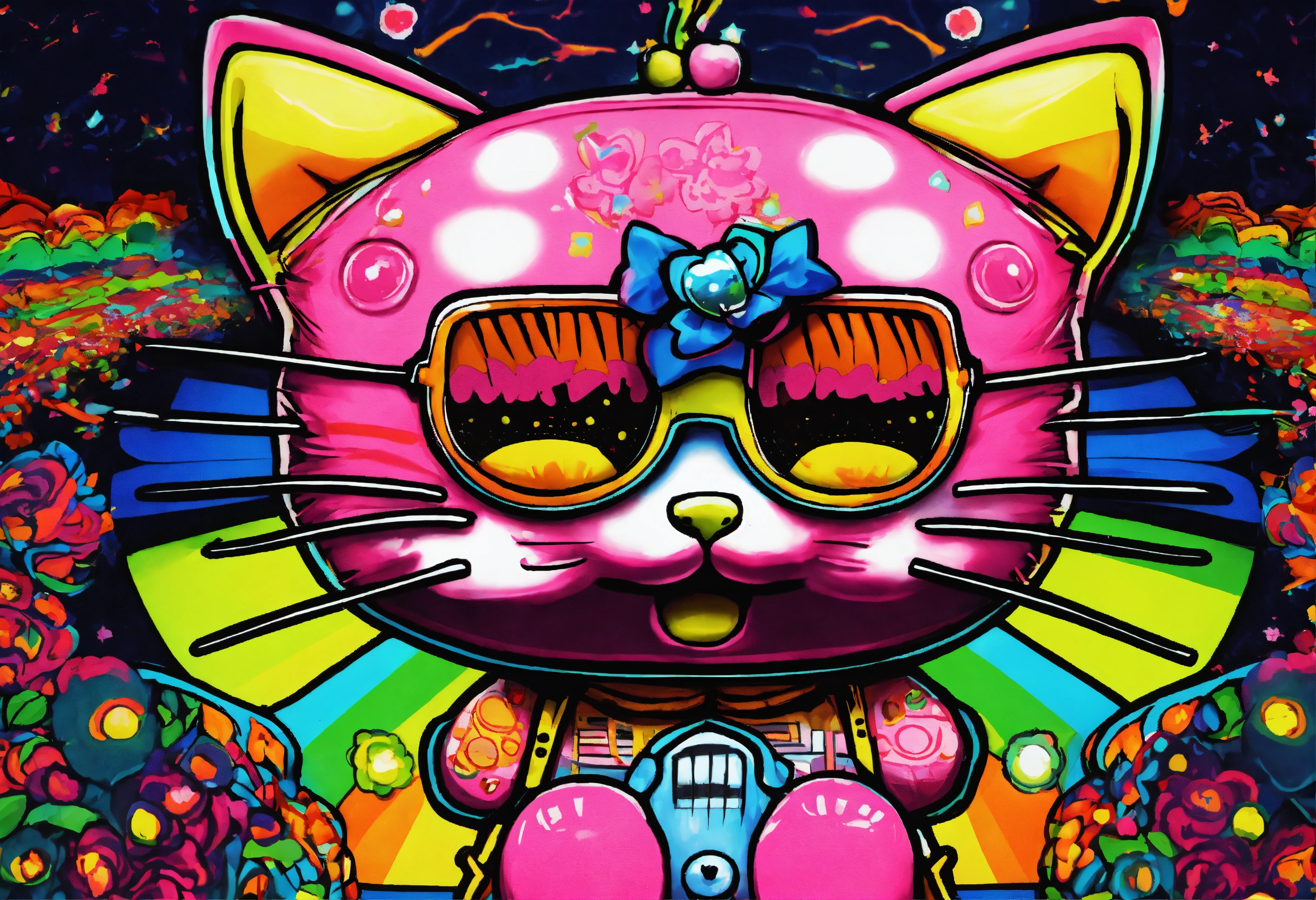 Lexica - Hello kitty on acid