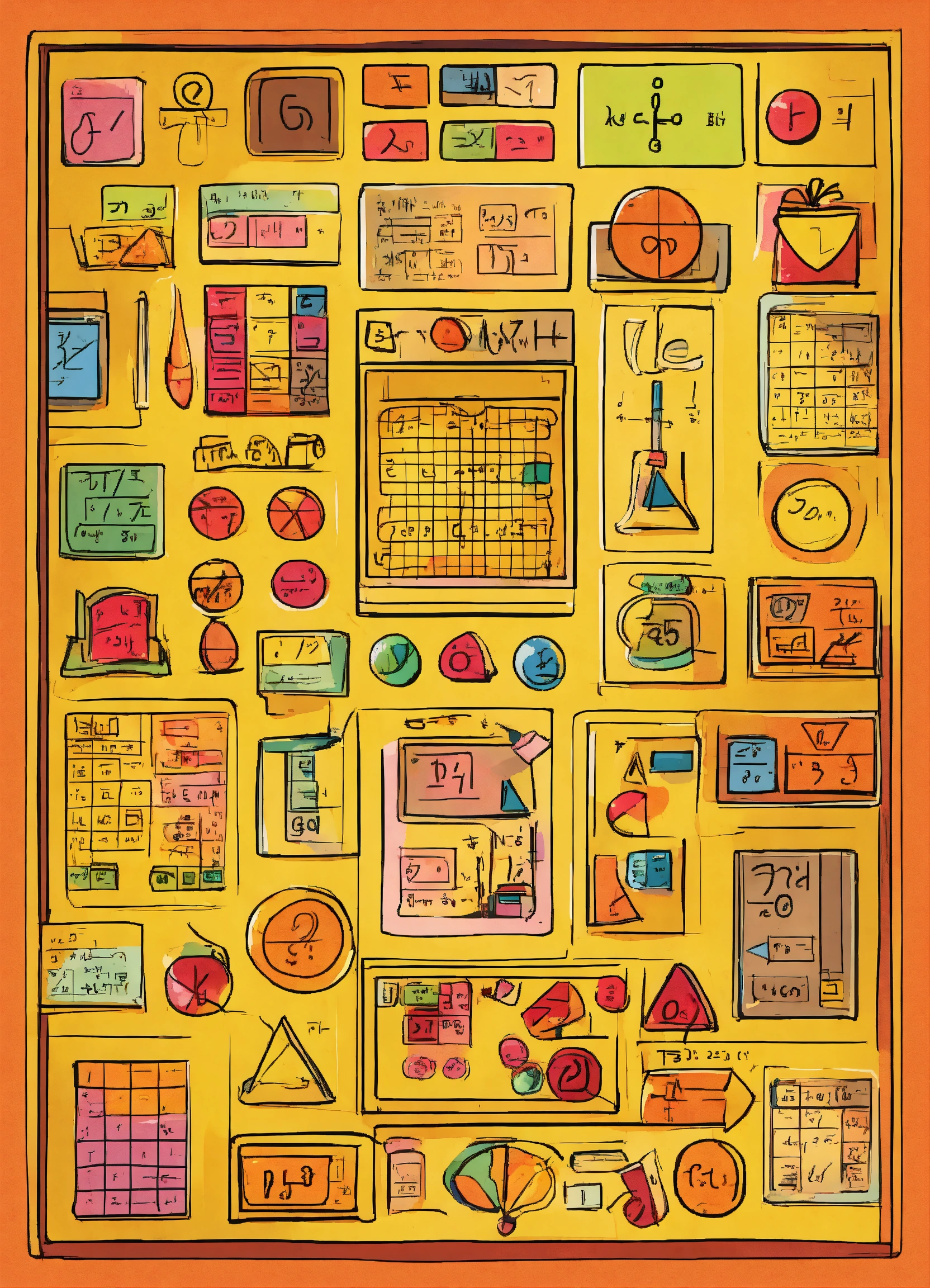 Lexica - Cartoon of math symbols
