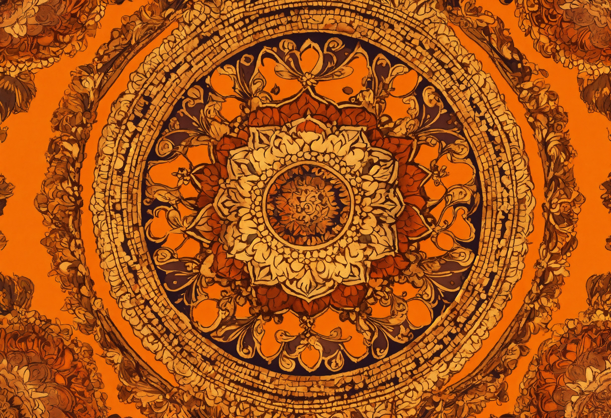 Lexica - A Mandala pattern composed of intricate paisley motifs ...