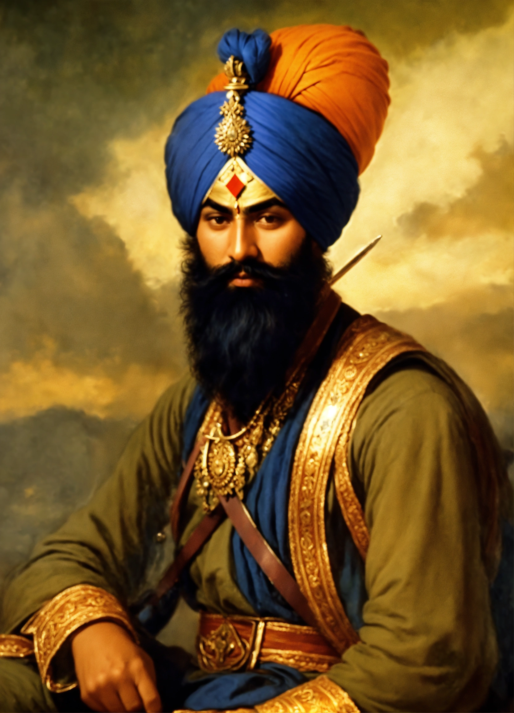Lexica - Hari Singh Nalwa , sikh warrior, fight with Afghani, war filed