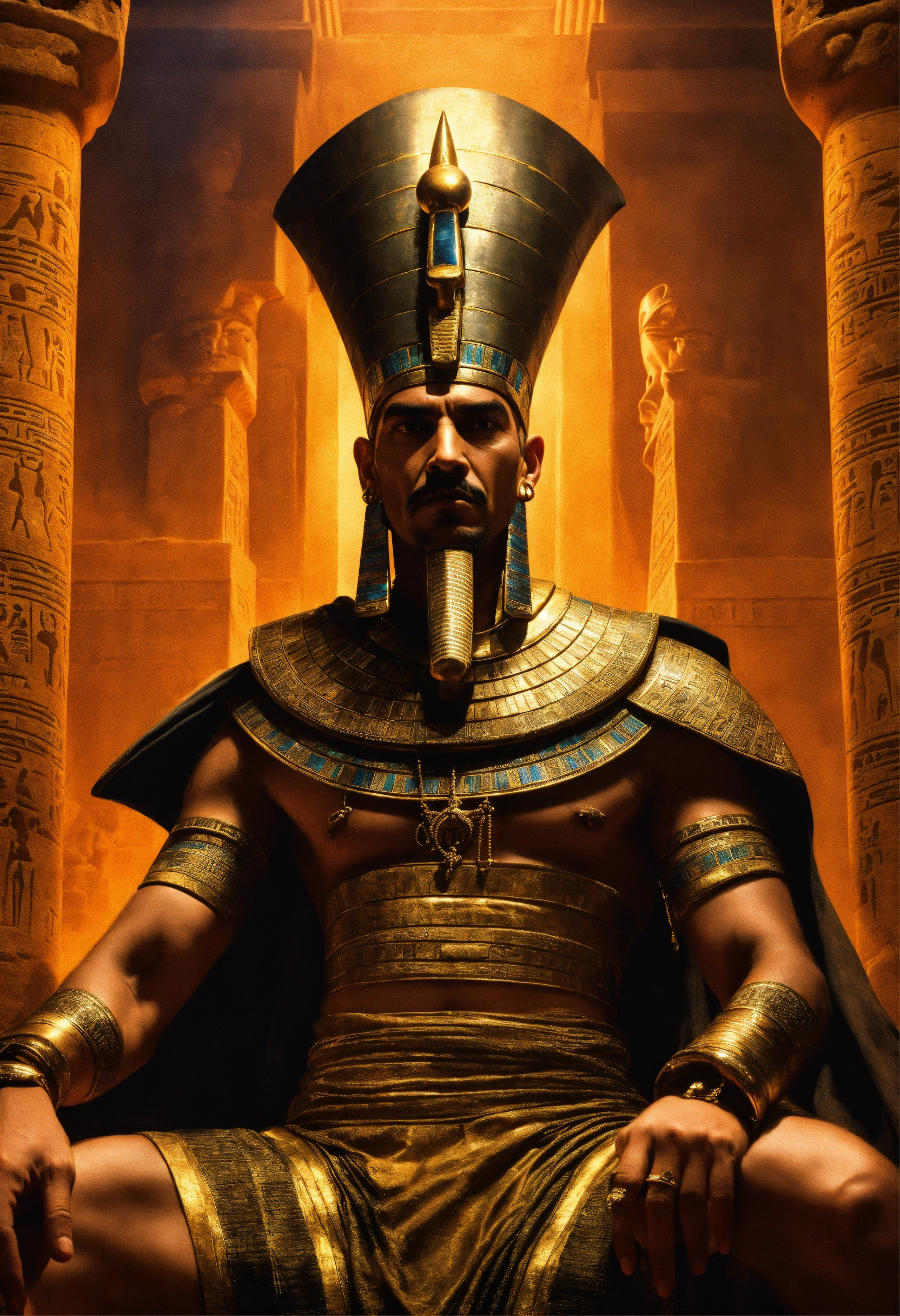 Lexica - Sinister Fantasy portrait of an evil ancient Egyptian ruler in ...