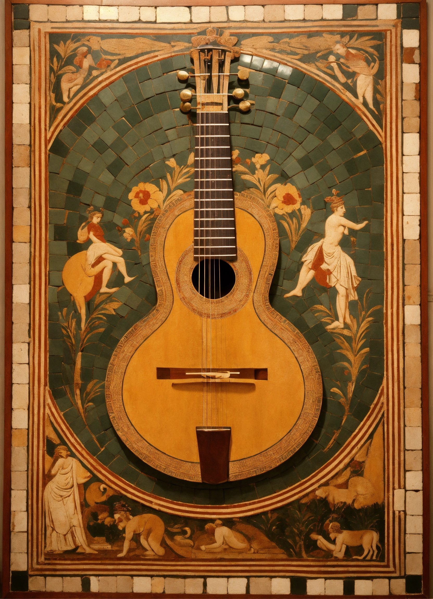 Lexica Ancient Greek art bouzouki mosaik