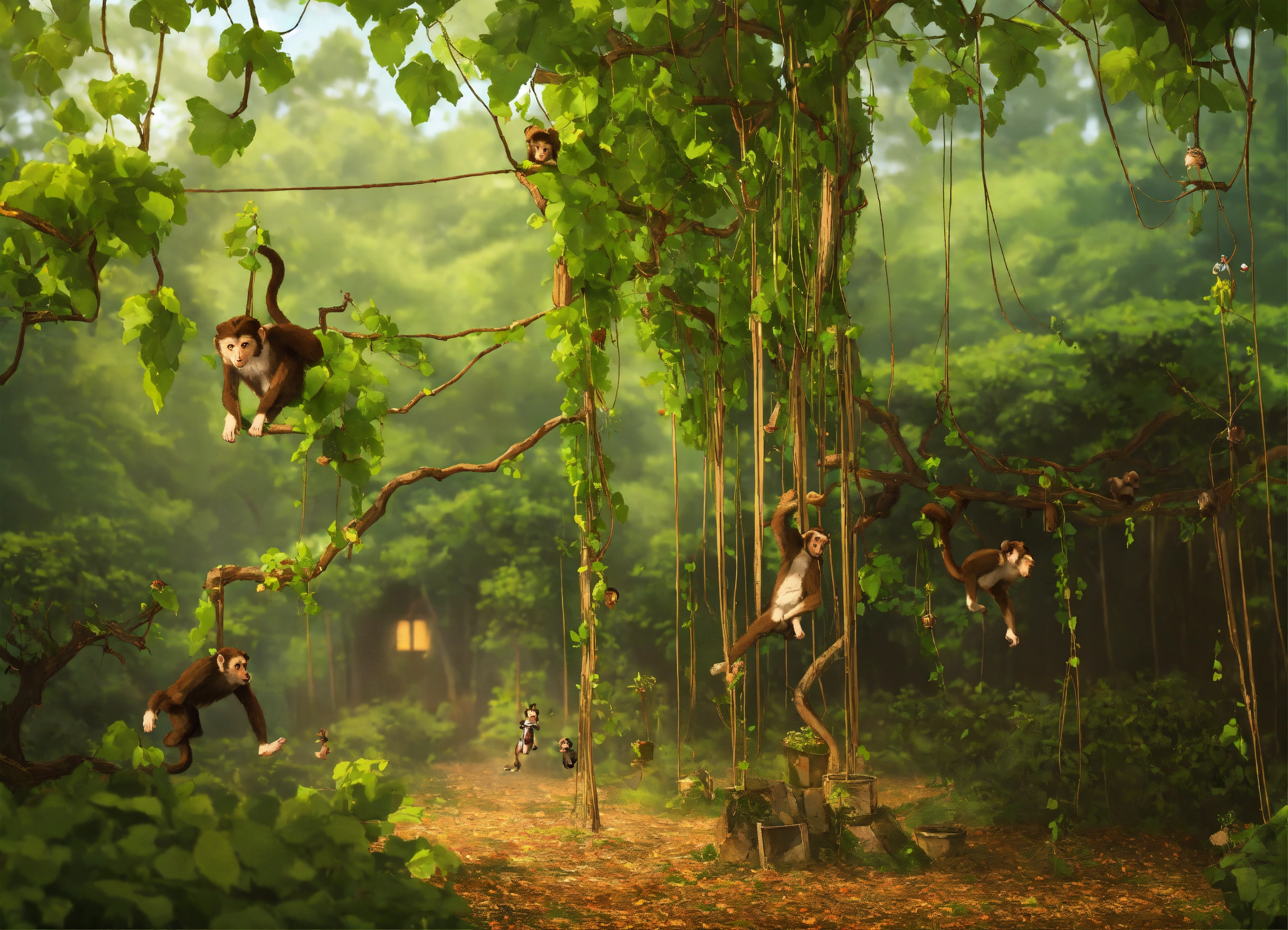 lexica-a-tree-falling-vines-monkeys-clinging-to-the-vines