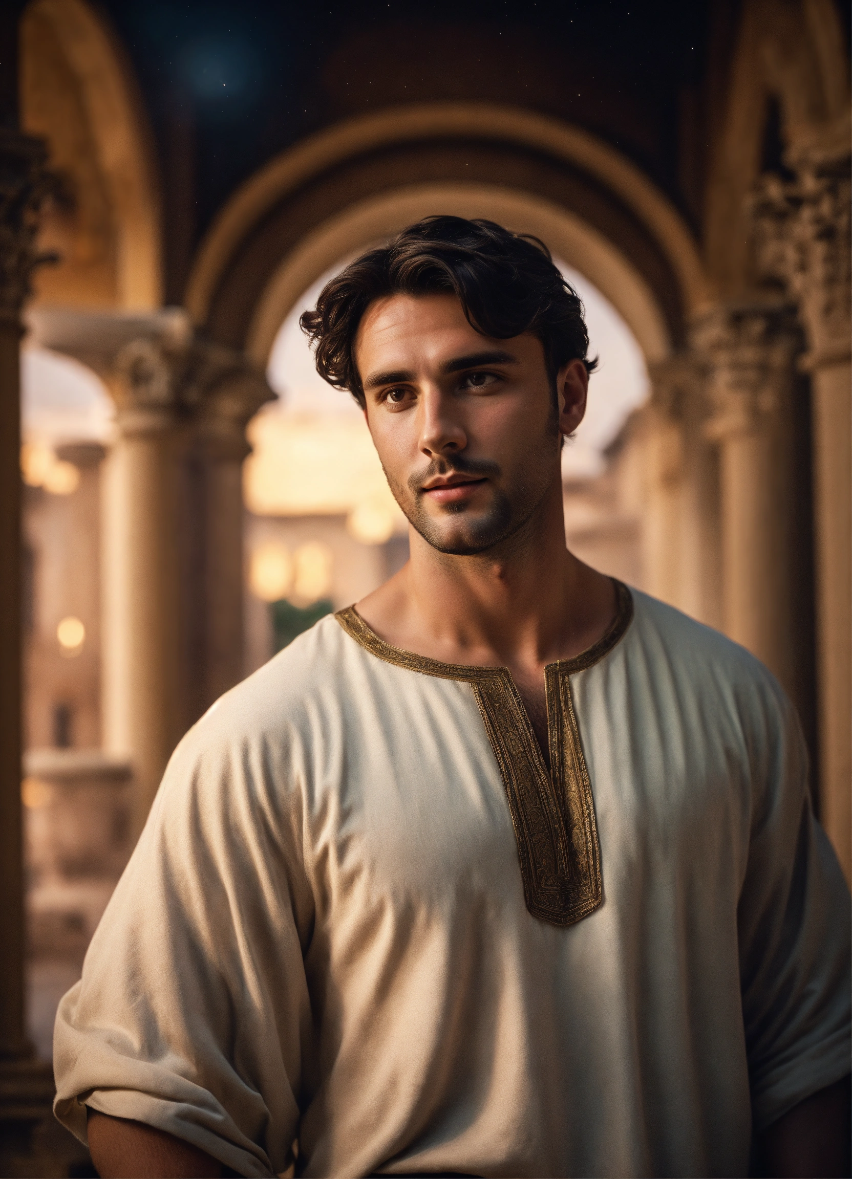 Lexica - A young rich noble athletic handsome roman brunette man ...