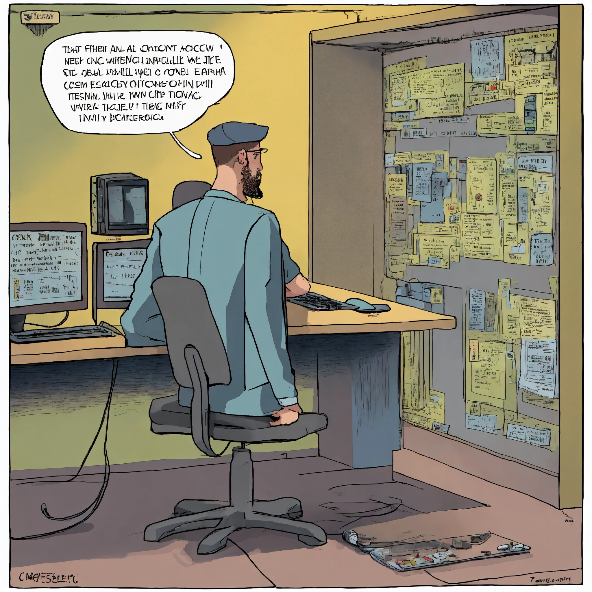 Lexica - Internet hacking, social engineering, cartoon