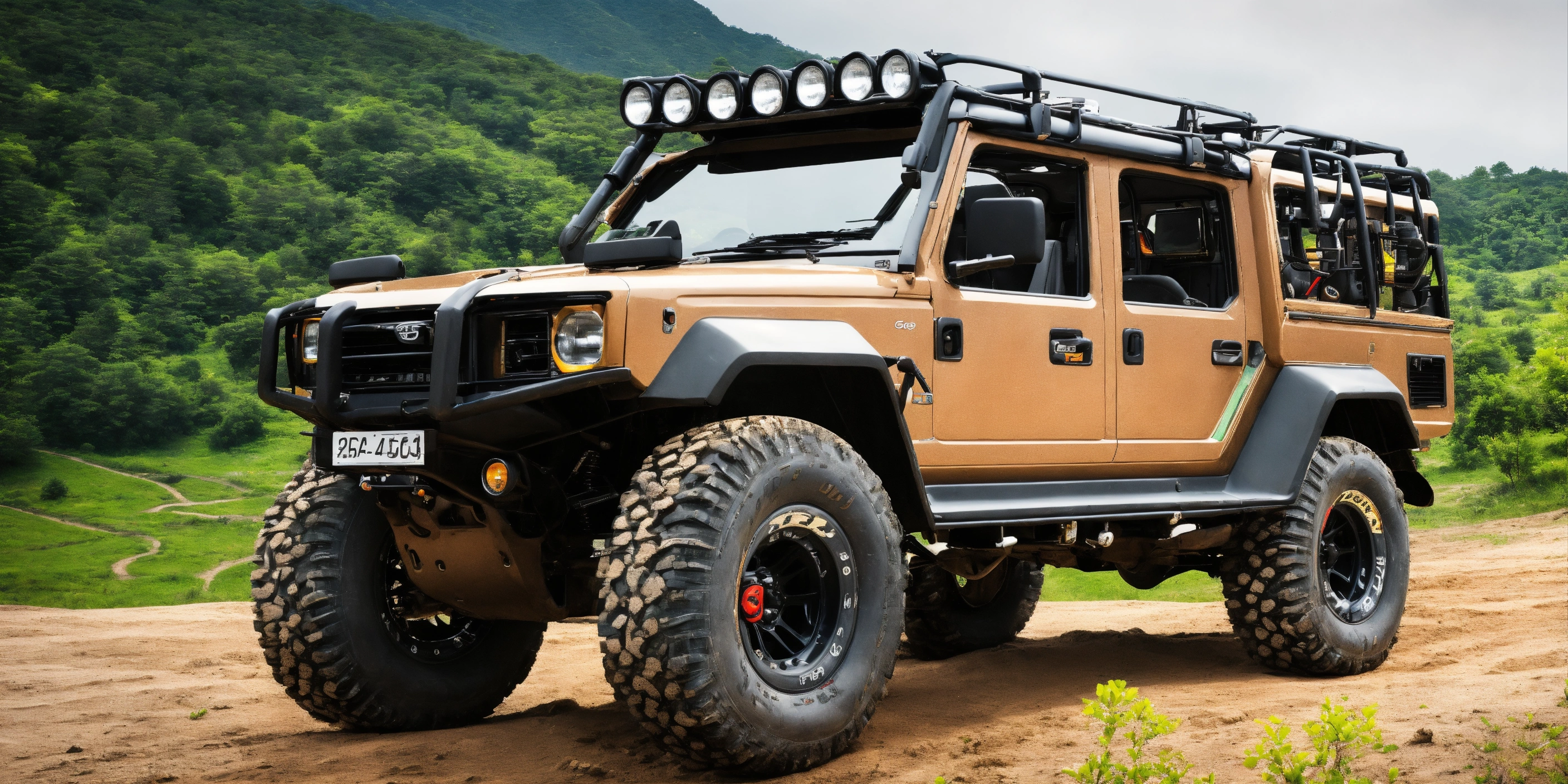Lexica - Gepard car, 12 seats, big offroad wheels