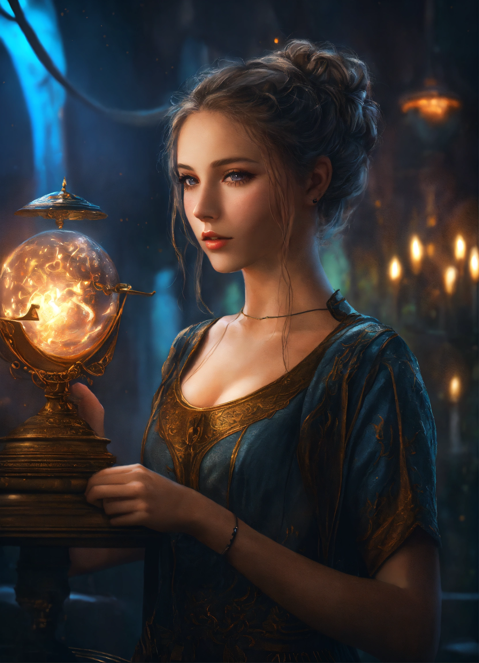 Lexica - Beautiful girl at magic academy, mystic, dark fantasy ...