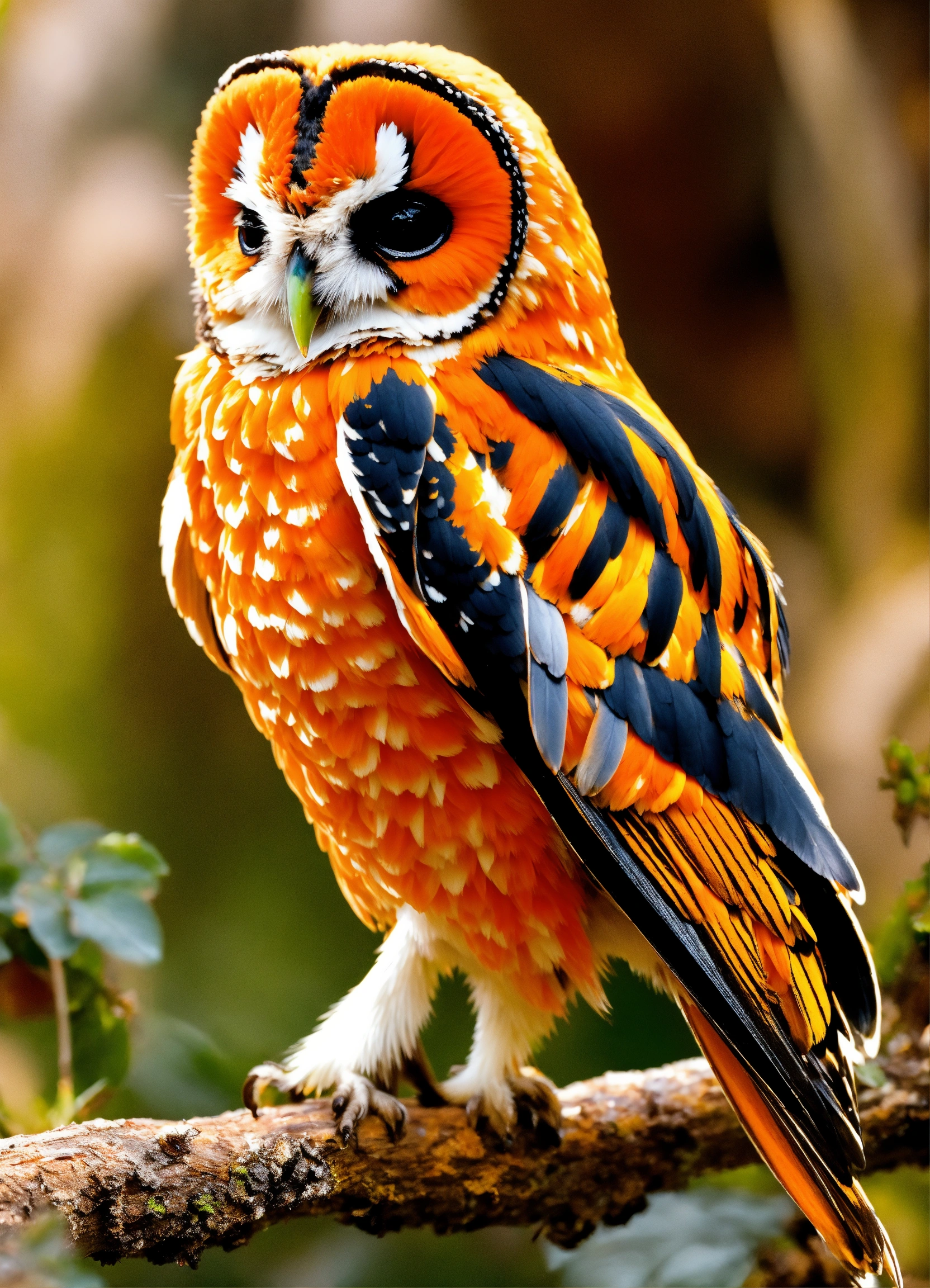 Lexica - Un buho de color naranja