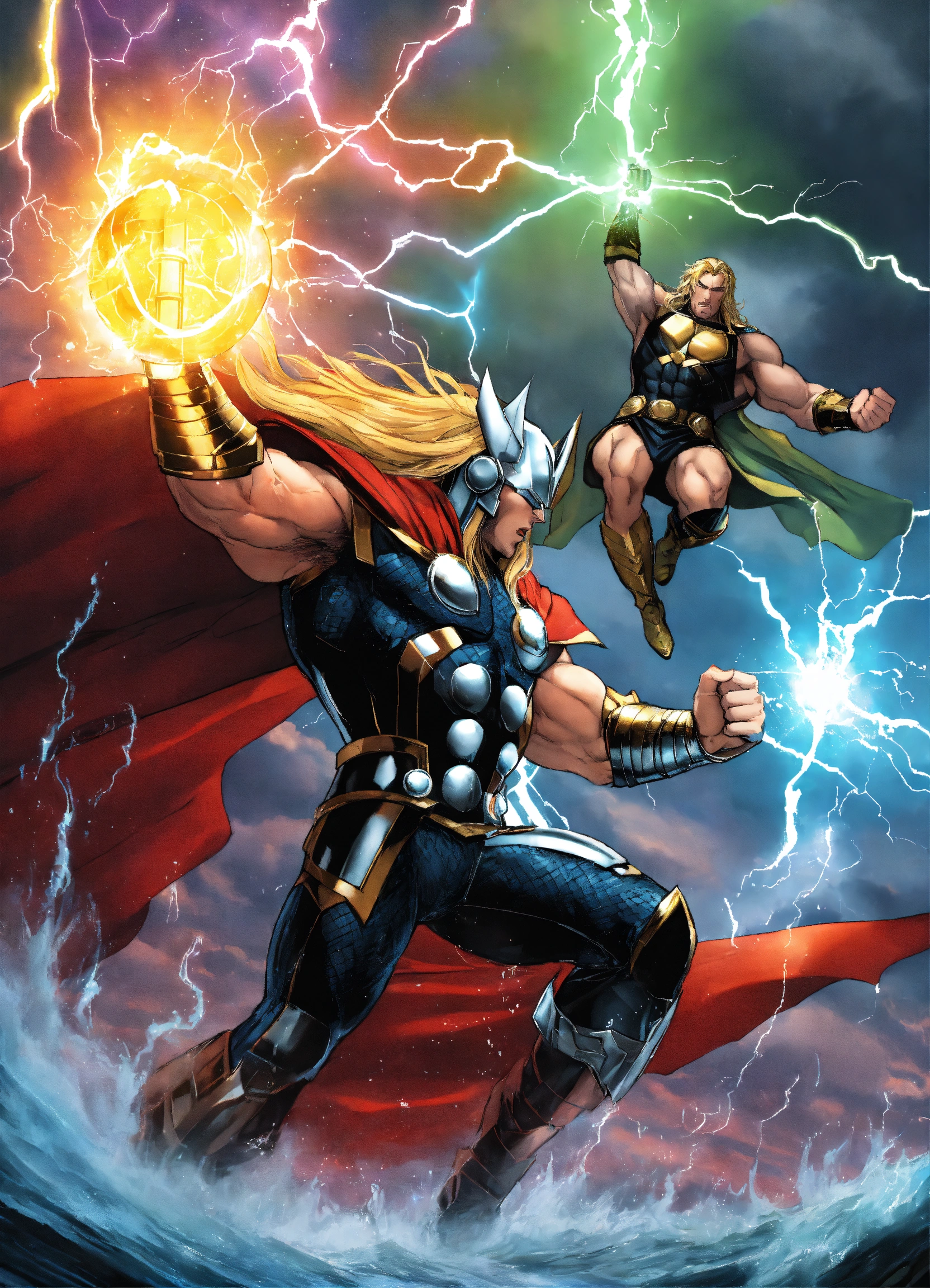Lexica - Dark thor vs metal super mangod rainbow lightning water