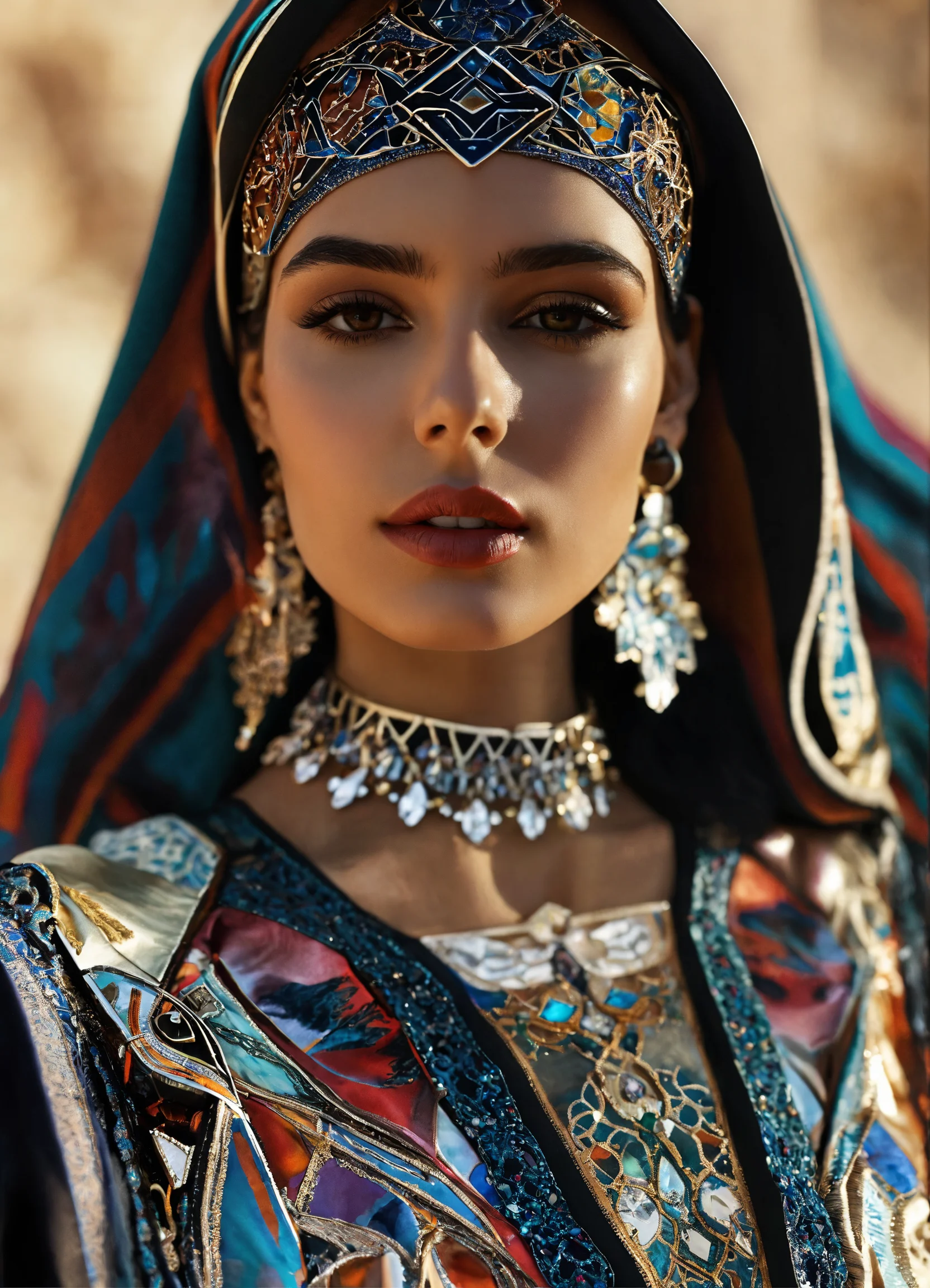 Lexica - Beautiful arabic women , waering beautiful kaftan morrocan ...