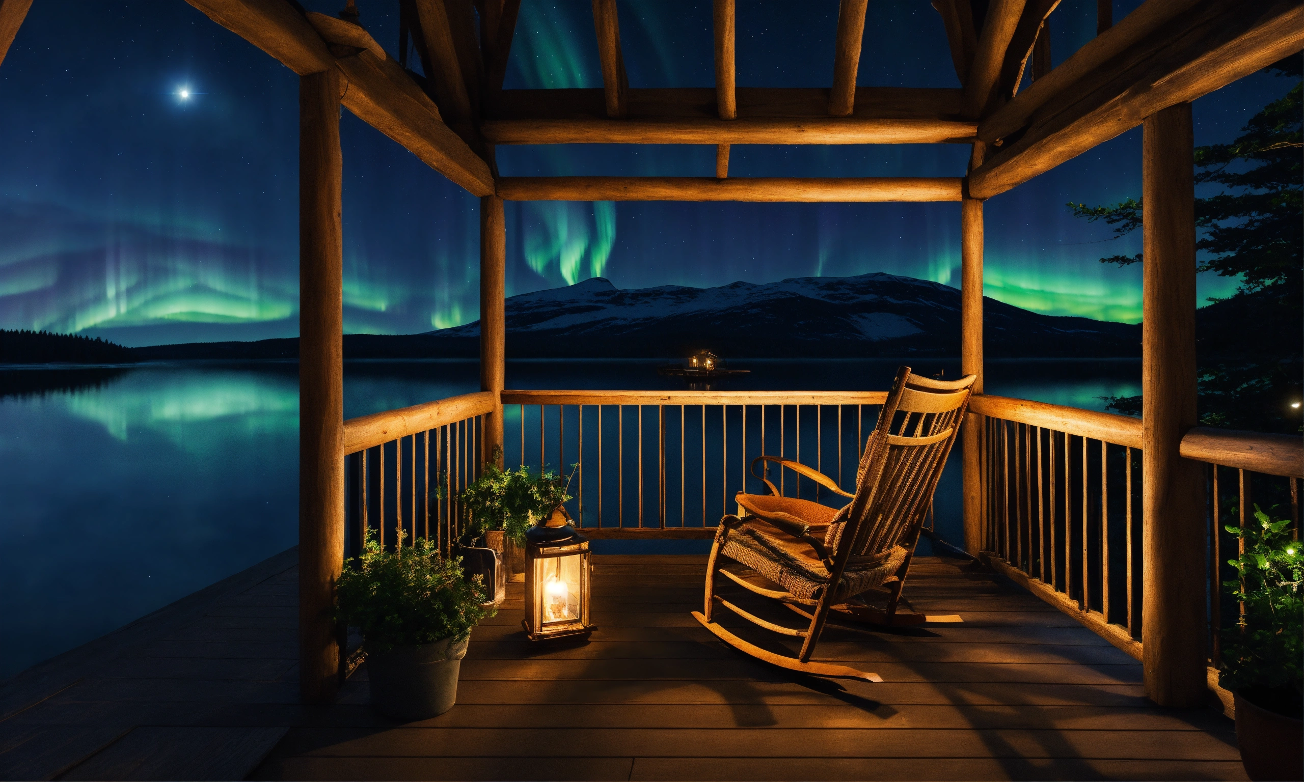 Lexica - Epic shot of very cozy porch with a ultra detailed and ultra ...