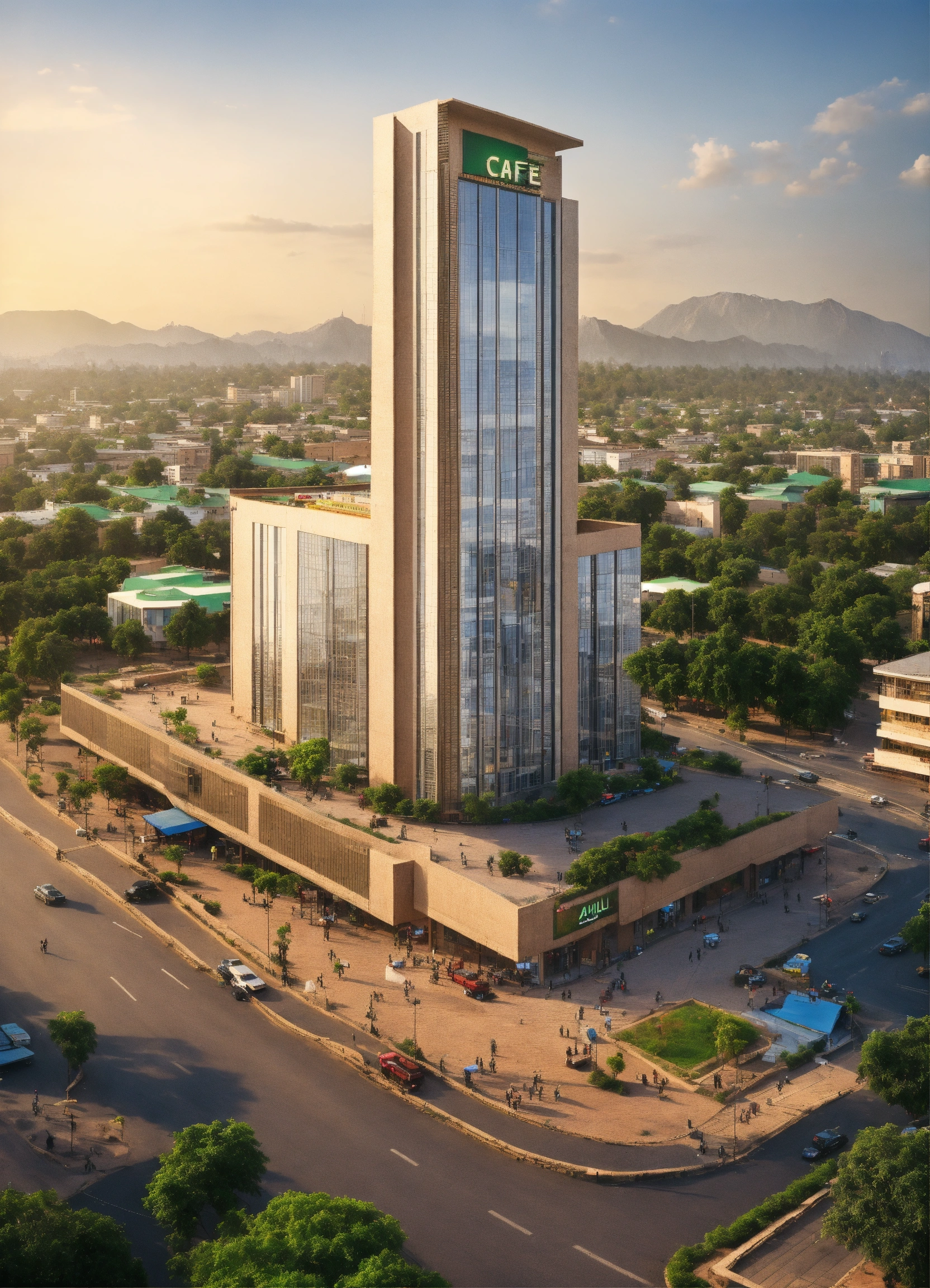 Lexica - Abuja cityscape, Abuja style of buildings, include famous ...