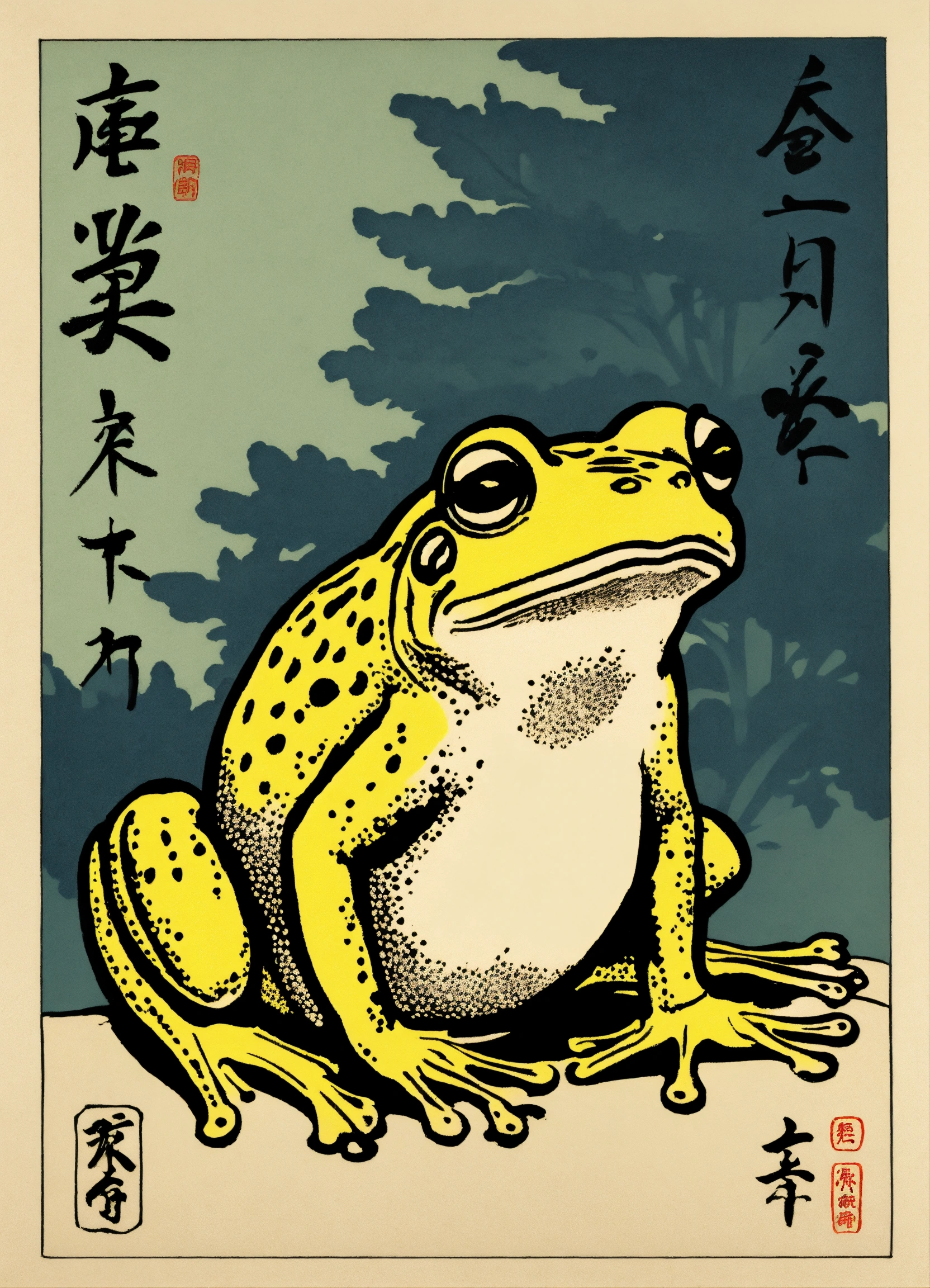 Lexica - Simple drawing with japonais style, Matsumoto Hoji Frog ...