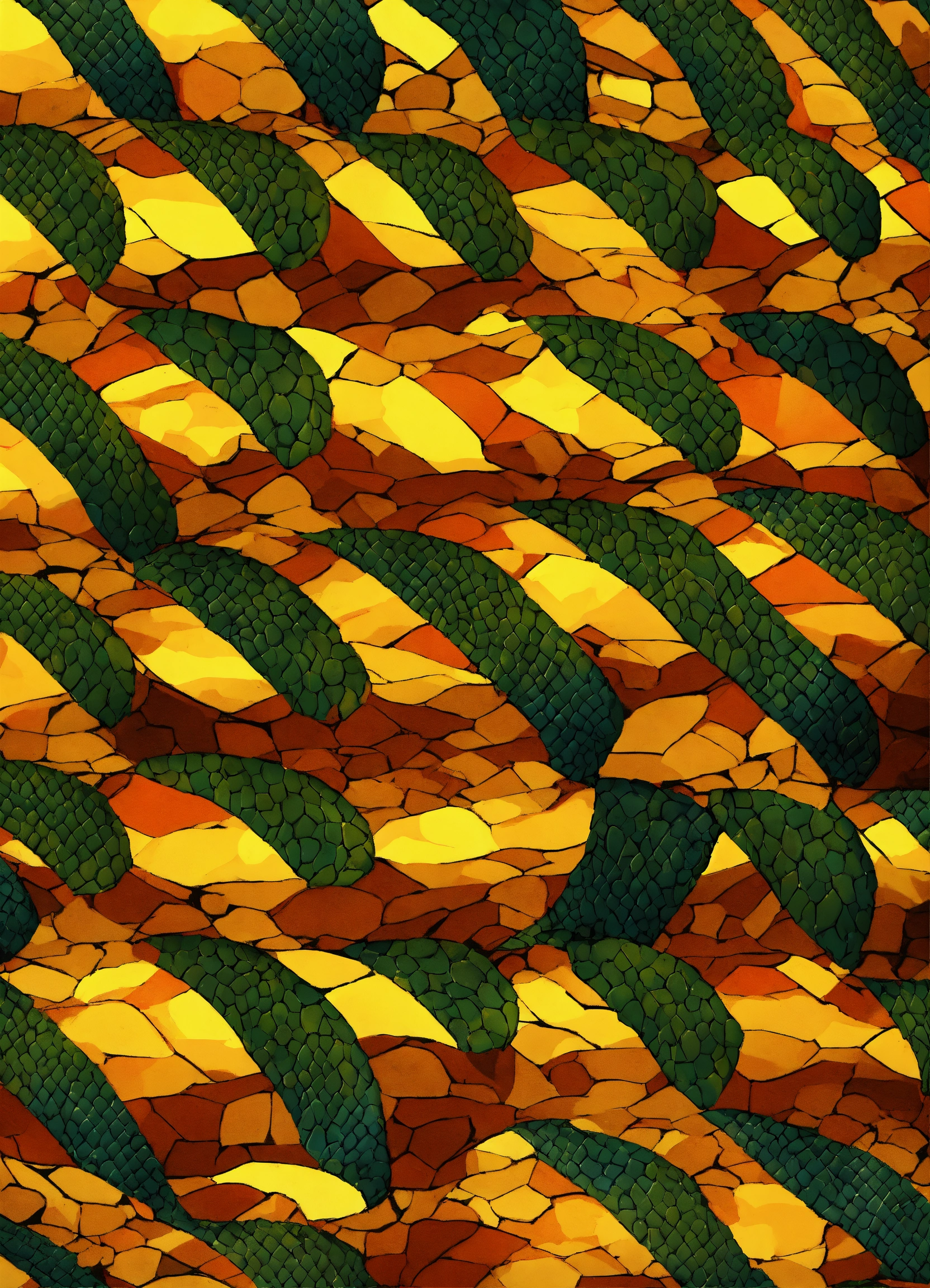 Lexica - A animal print pattern, snake style, future art