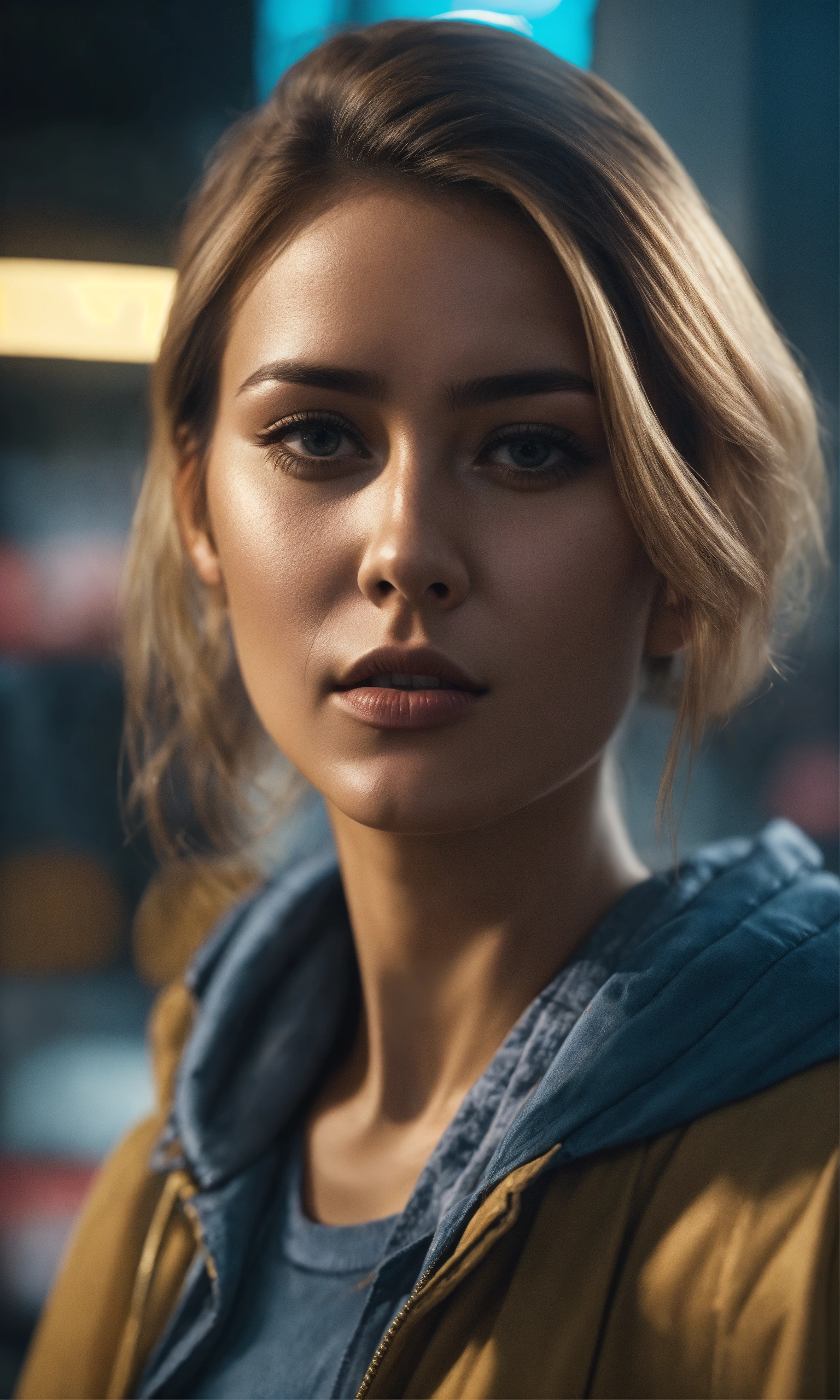 Lexica - Cinematic photo of insecure woman high resolution, realistic ...