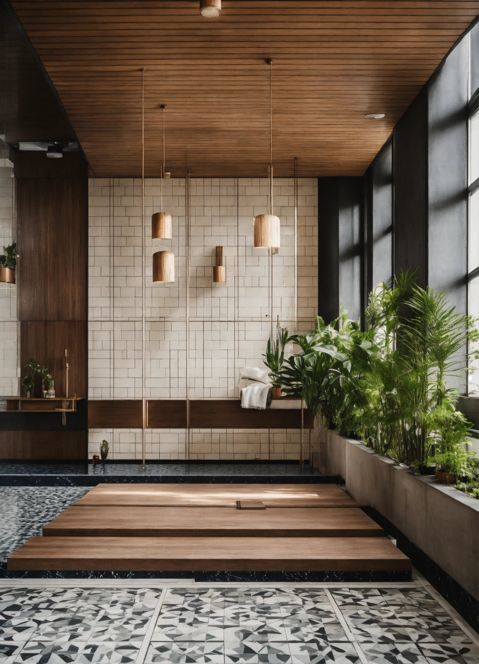 Lexica - Fitness, gym, swimming pool, avangard, interior, cozy, wood ...