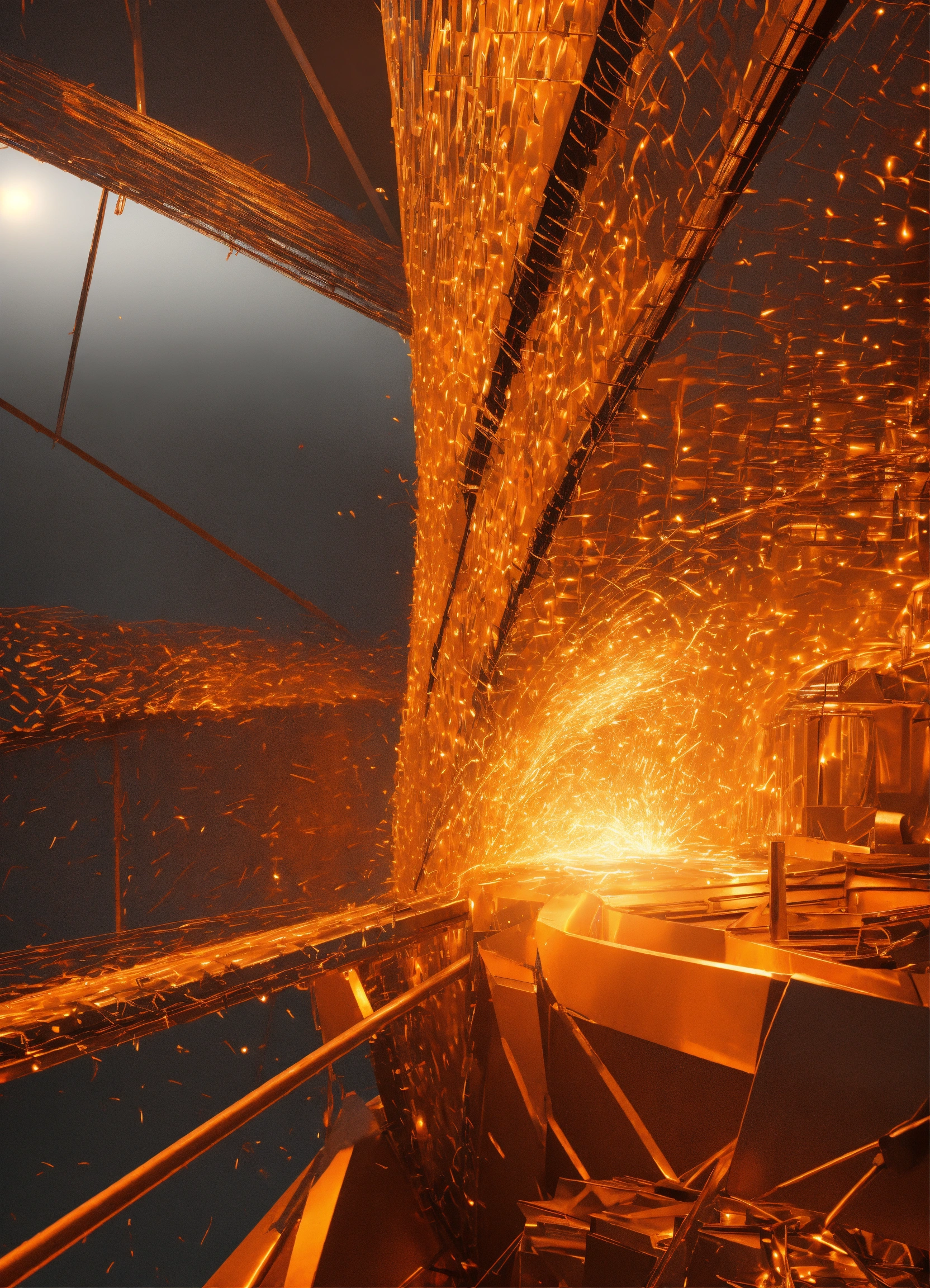 Lexica - Creation of steel, steel texture, process, vector, orange ...