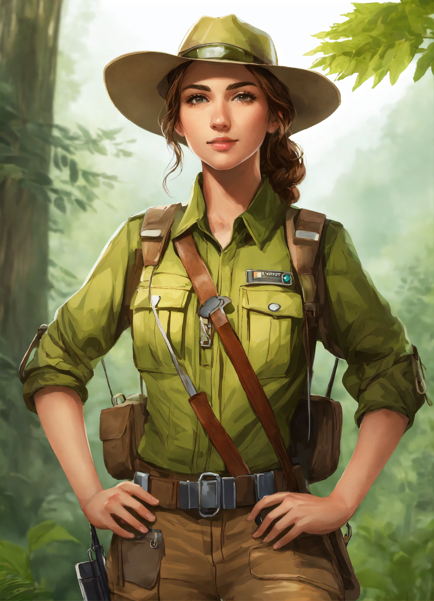 Lexica - A friendly environmental ranger with nature-based fashionable ...