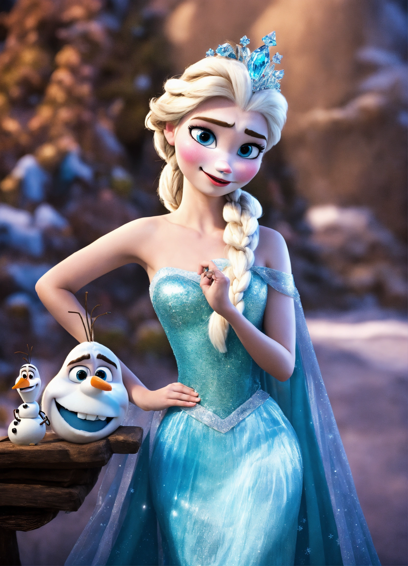 Lexica - Olaf is made up by elsa