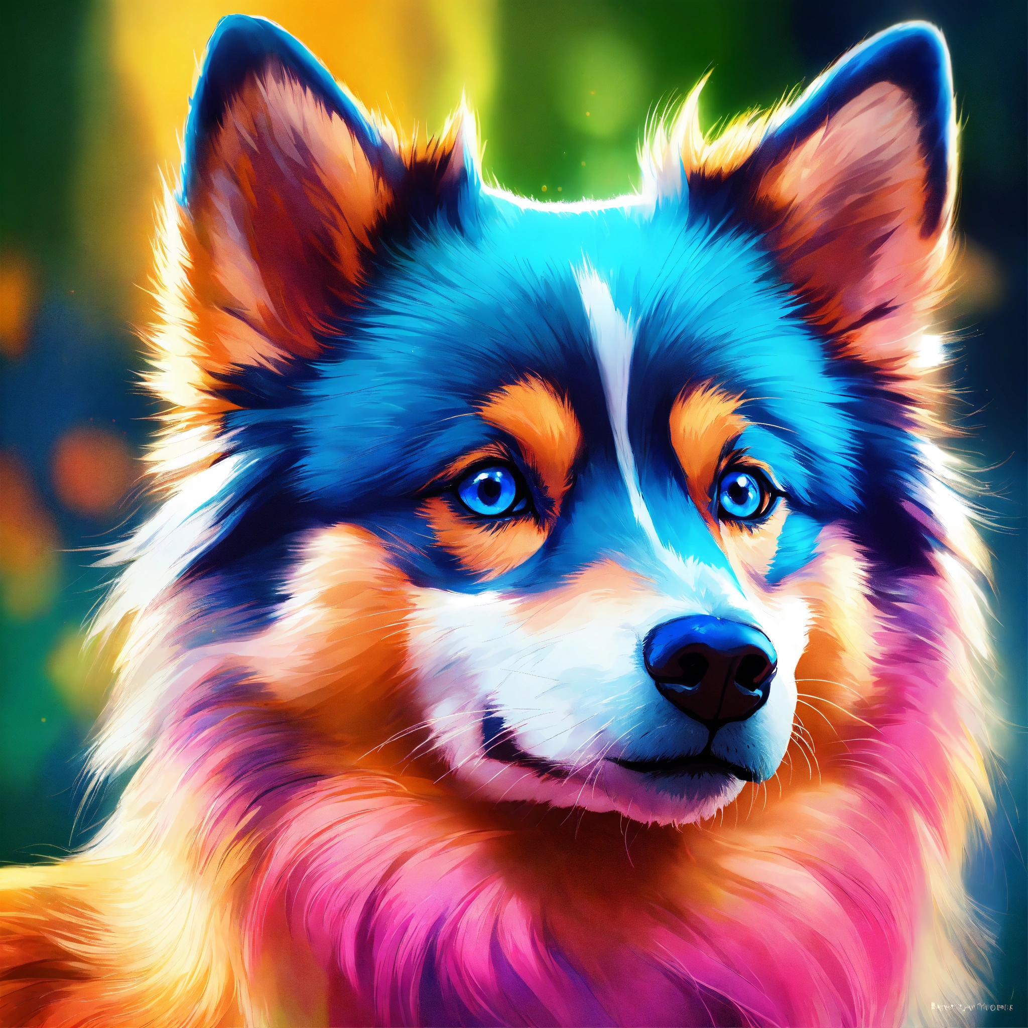 Lexica - In this living picture, the Pomsky stands proudly, capturing ...