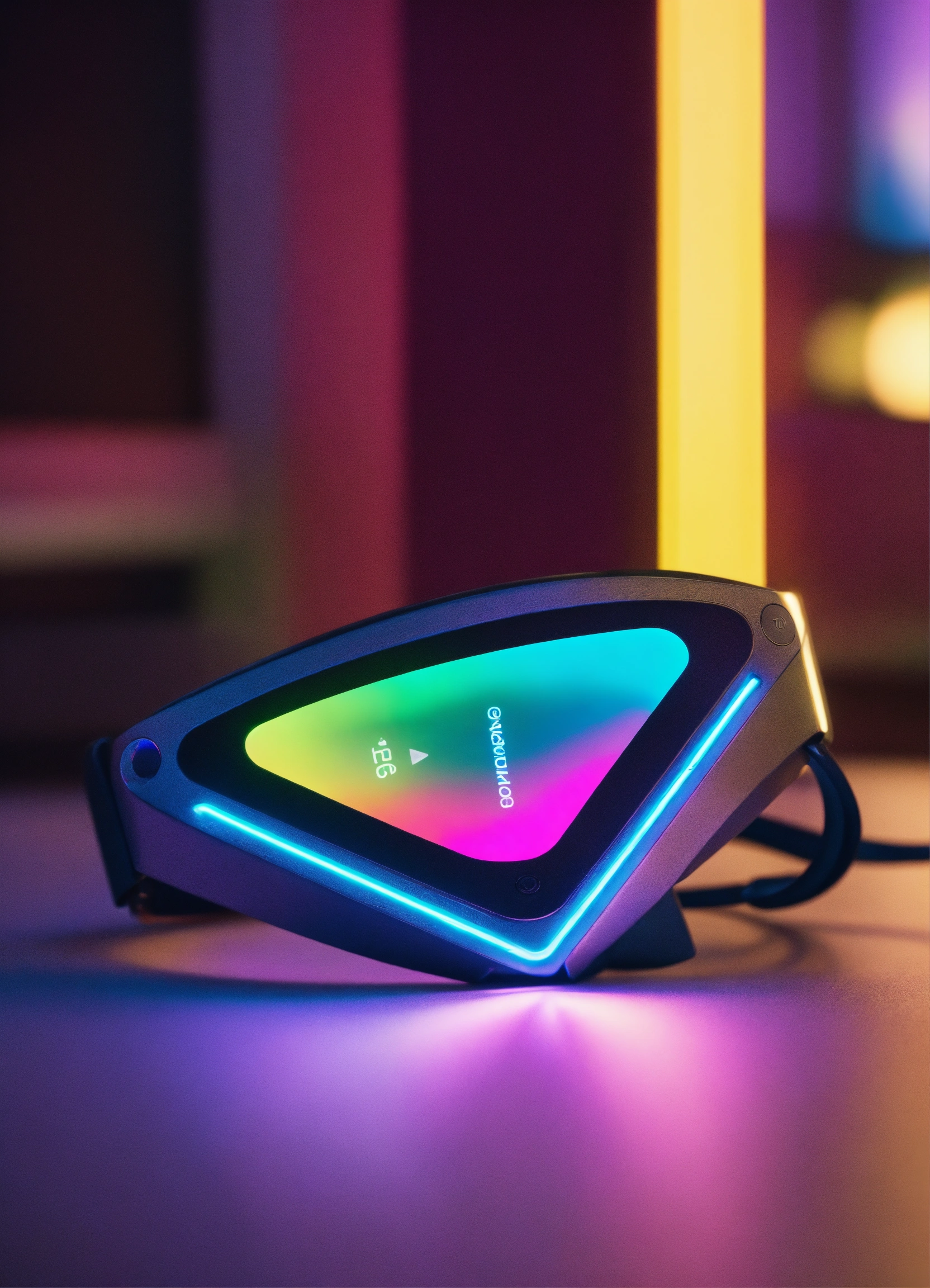 Lexica - A triangular shaped wearable technology device rendering in ...