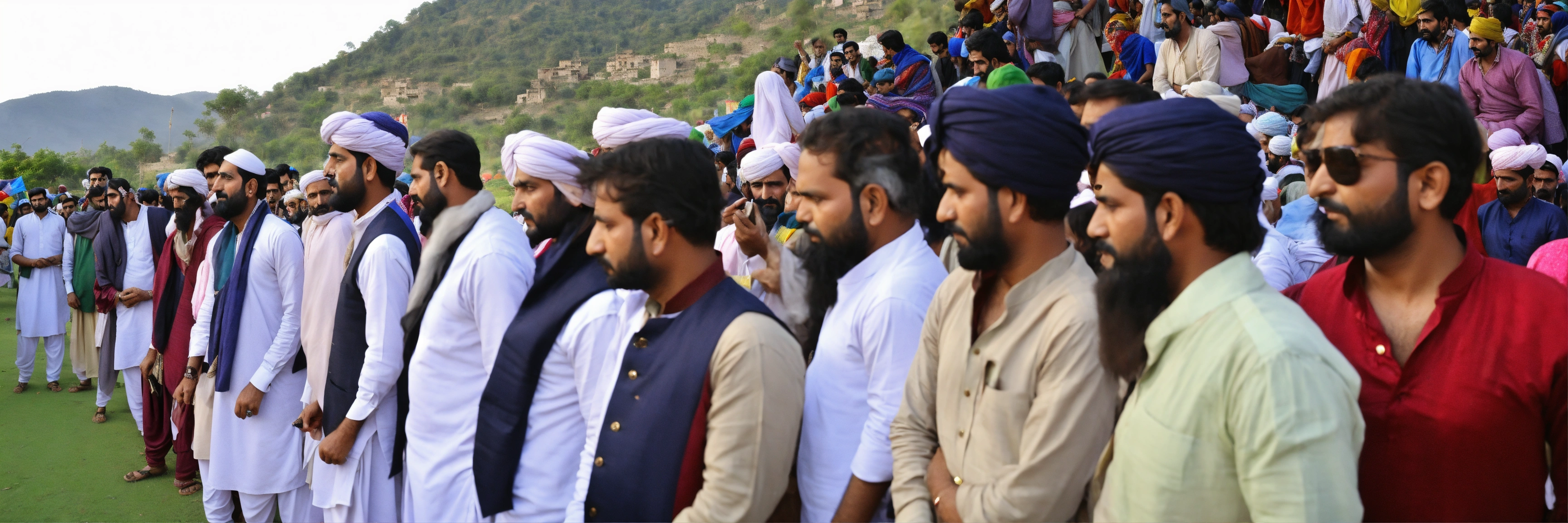 Lexica - Pathan crowd , in Dressing,