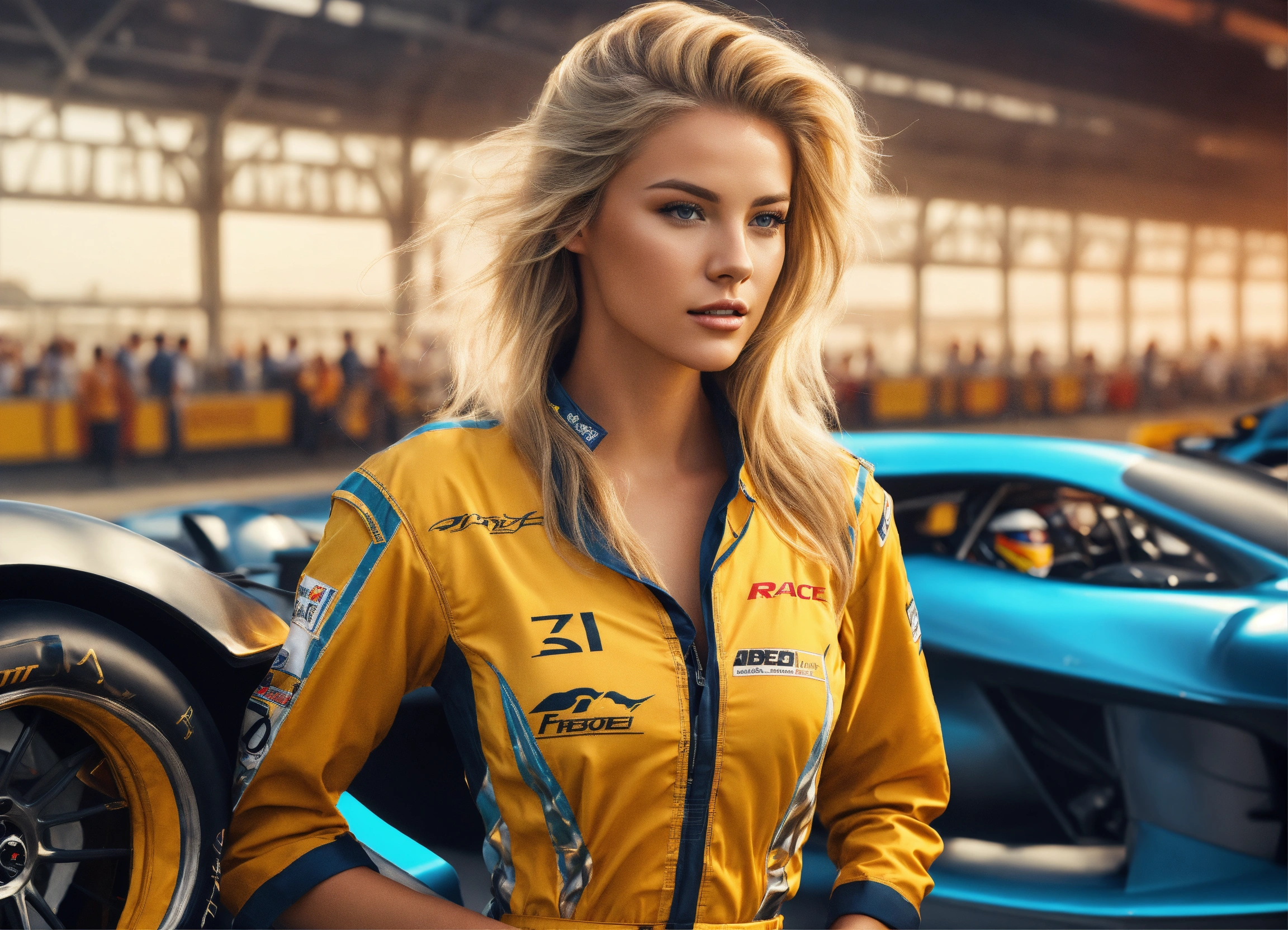 Lexica - Digital art and photorealistic picture of a Beautiful blonde ...