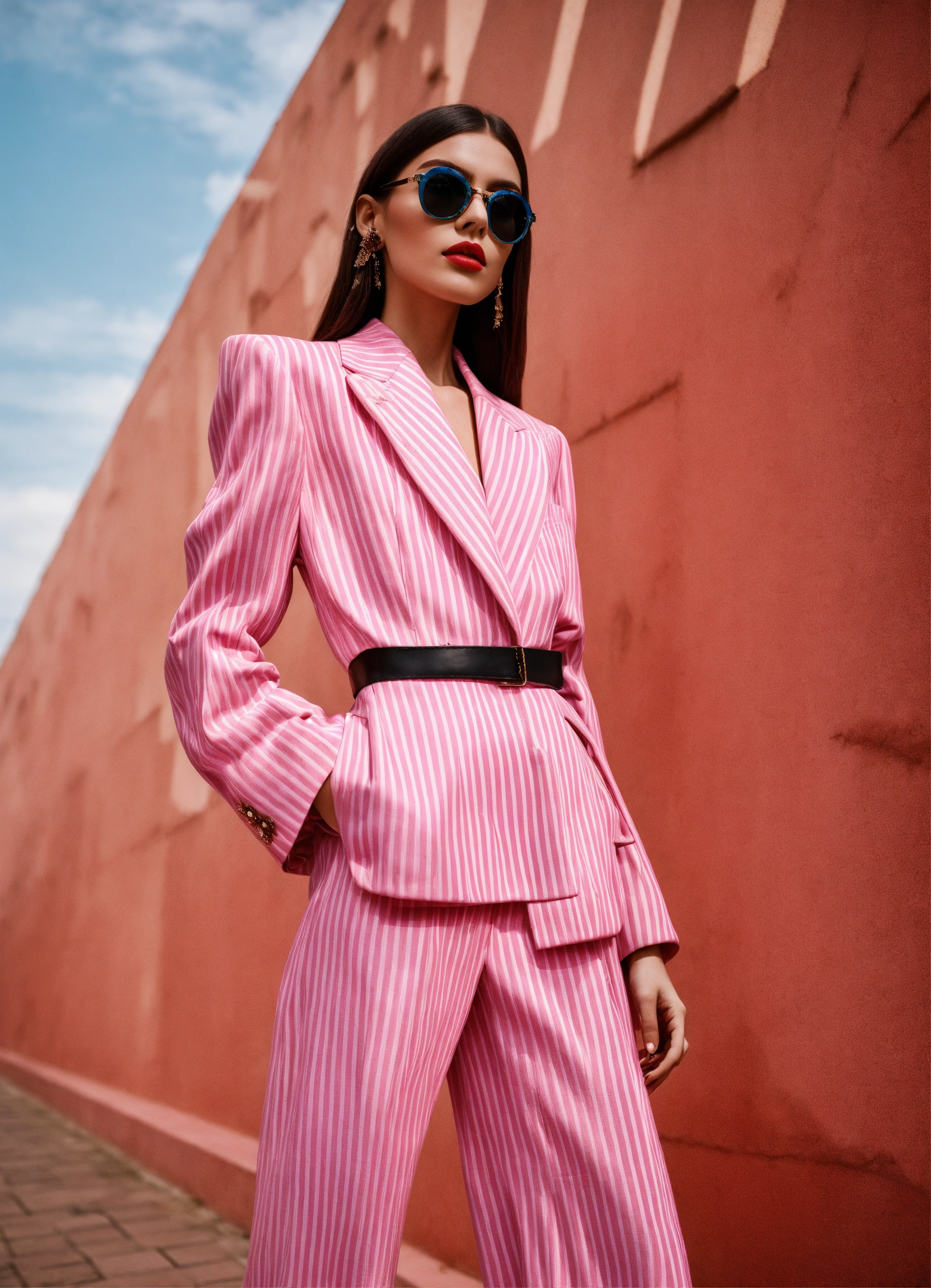 Lexica - Portrait of haute couture beautiful Russian fashion model ...