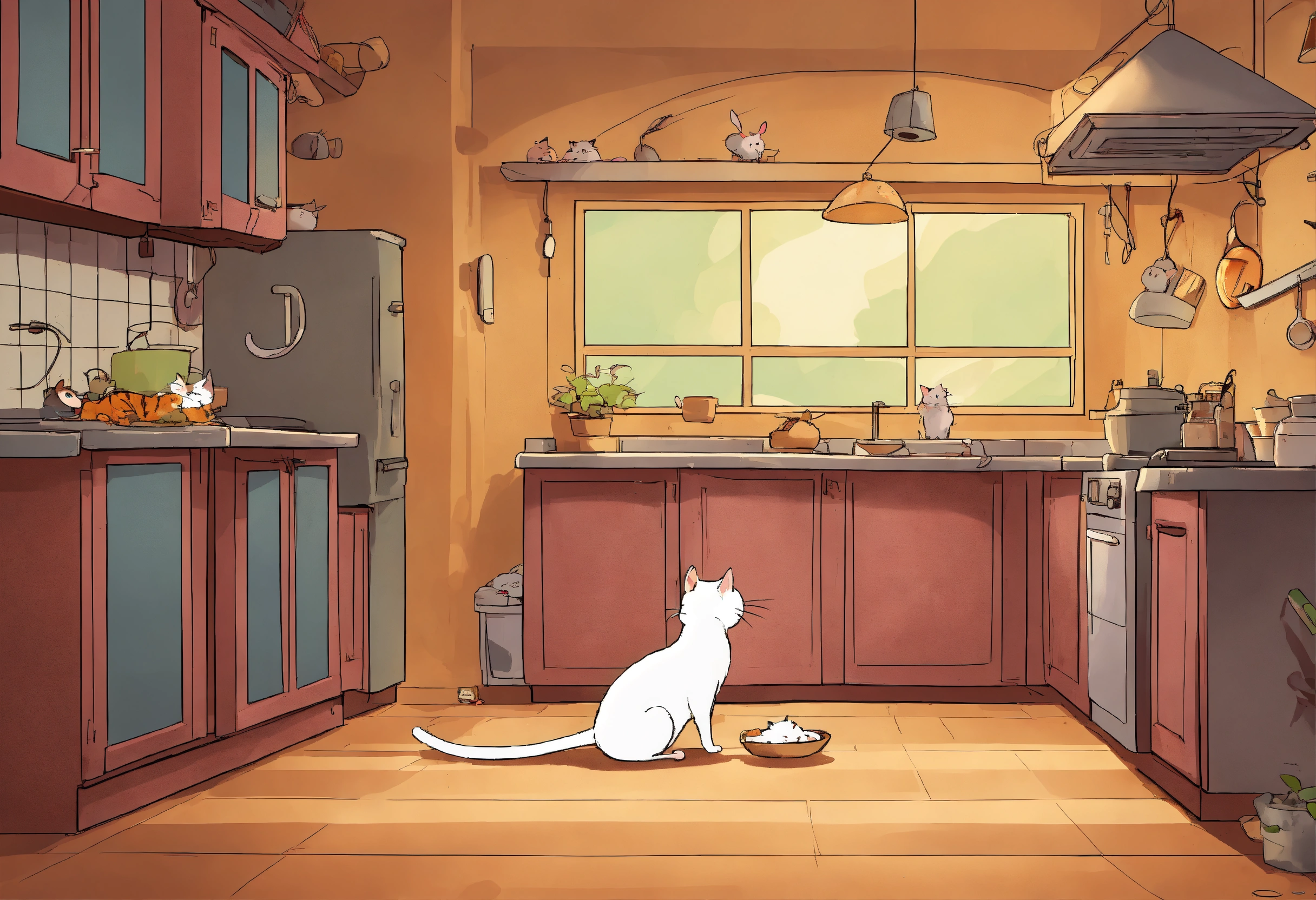 Lexica - One day the mice started to stir in the kitchen, so the cat ...