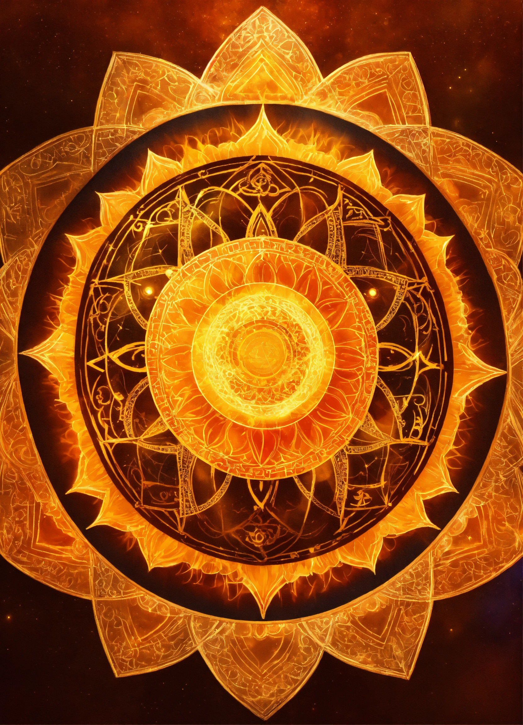 Lexica - Sun, planet, sacred geometry in the backround, planetary ...