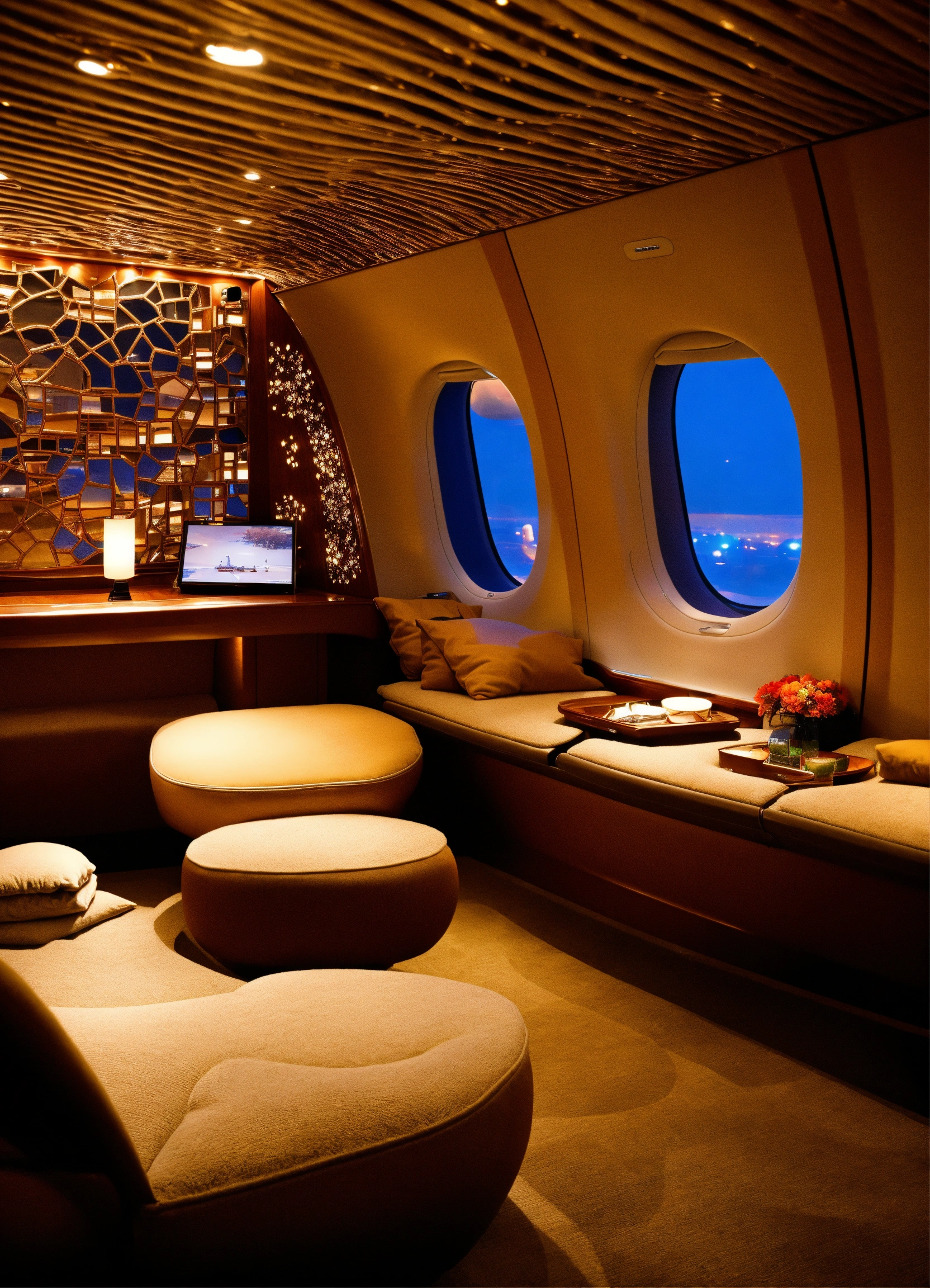 Lexica - Zen garden airplane lounge interior airbus a380 aircraft first ...