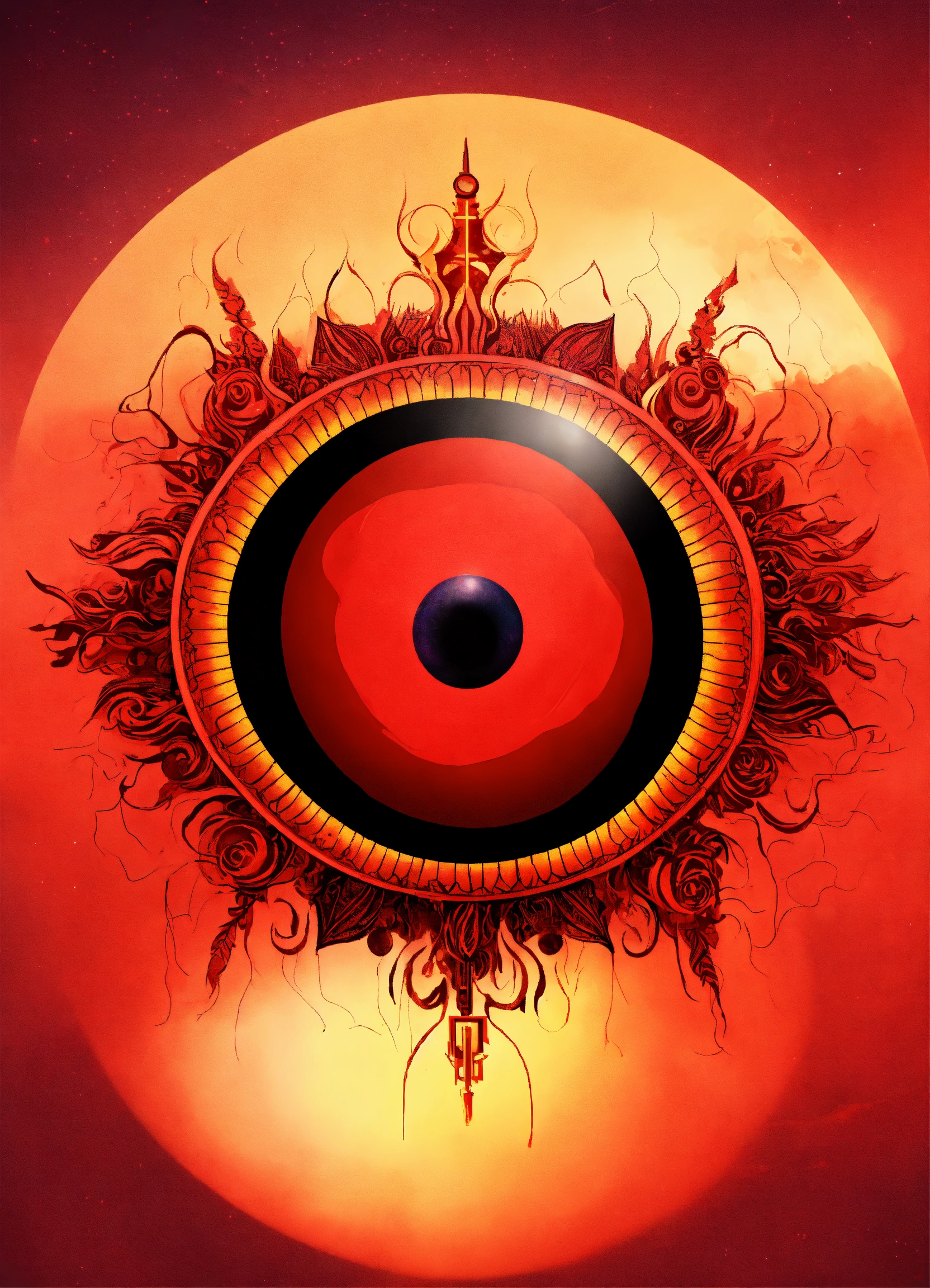 Lexica - Red sun with eye
