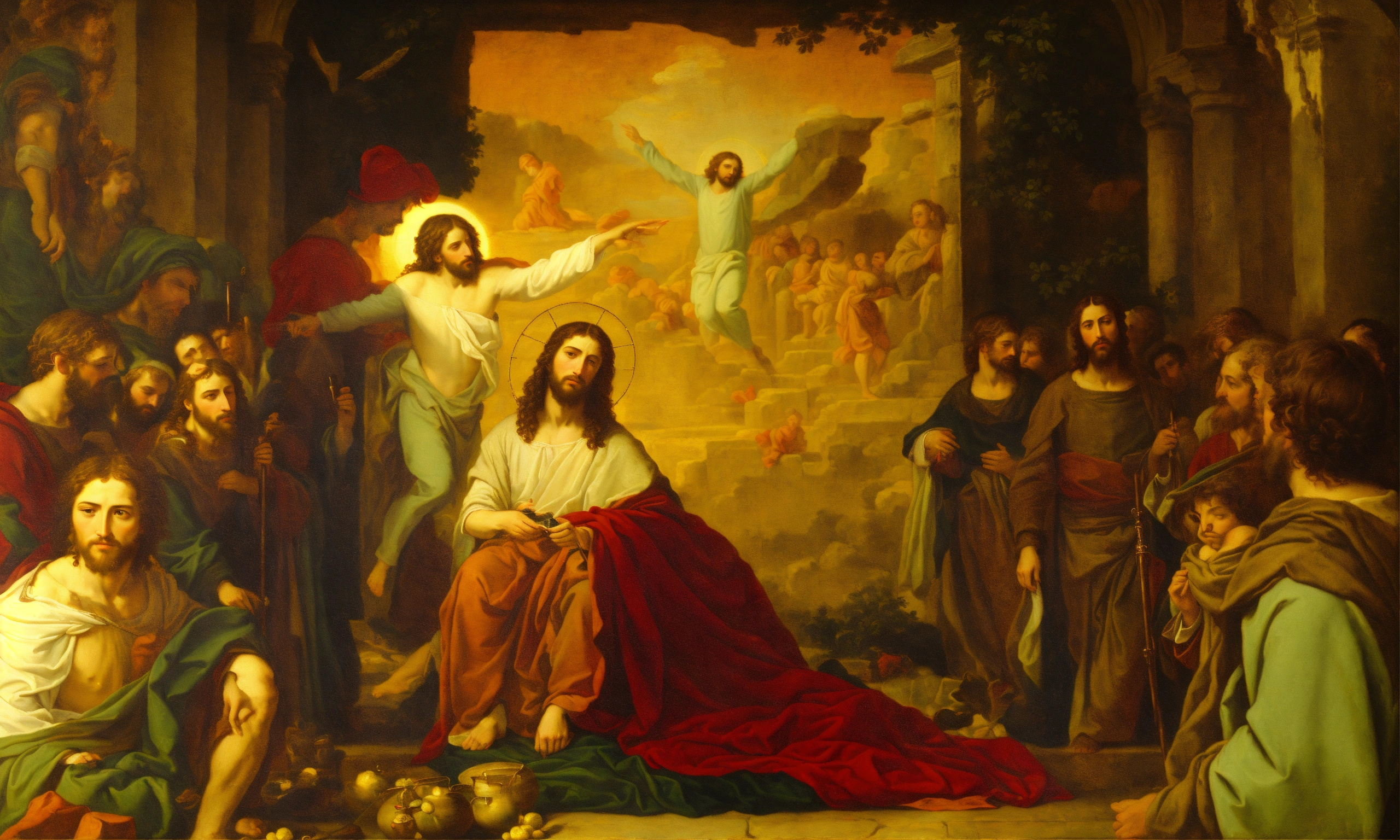 Lexica - Renaissance oil painting of jesus christ