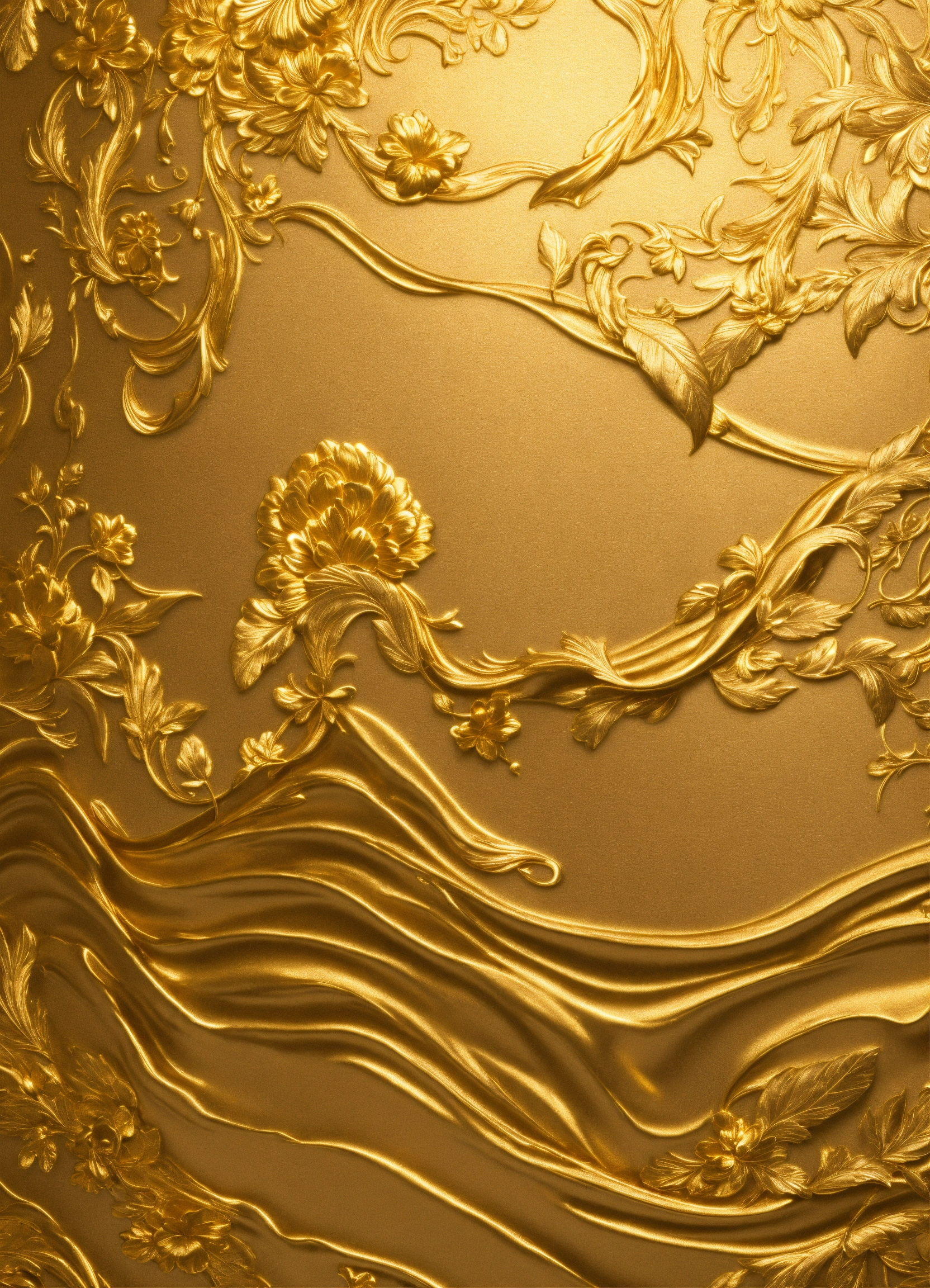 Lexica - Smoth gold wallpaper, highly detailed