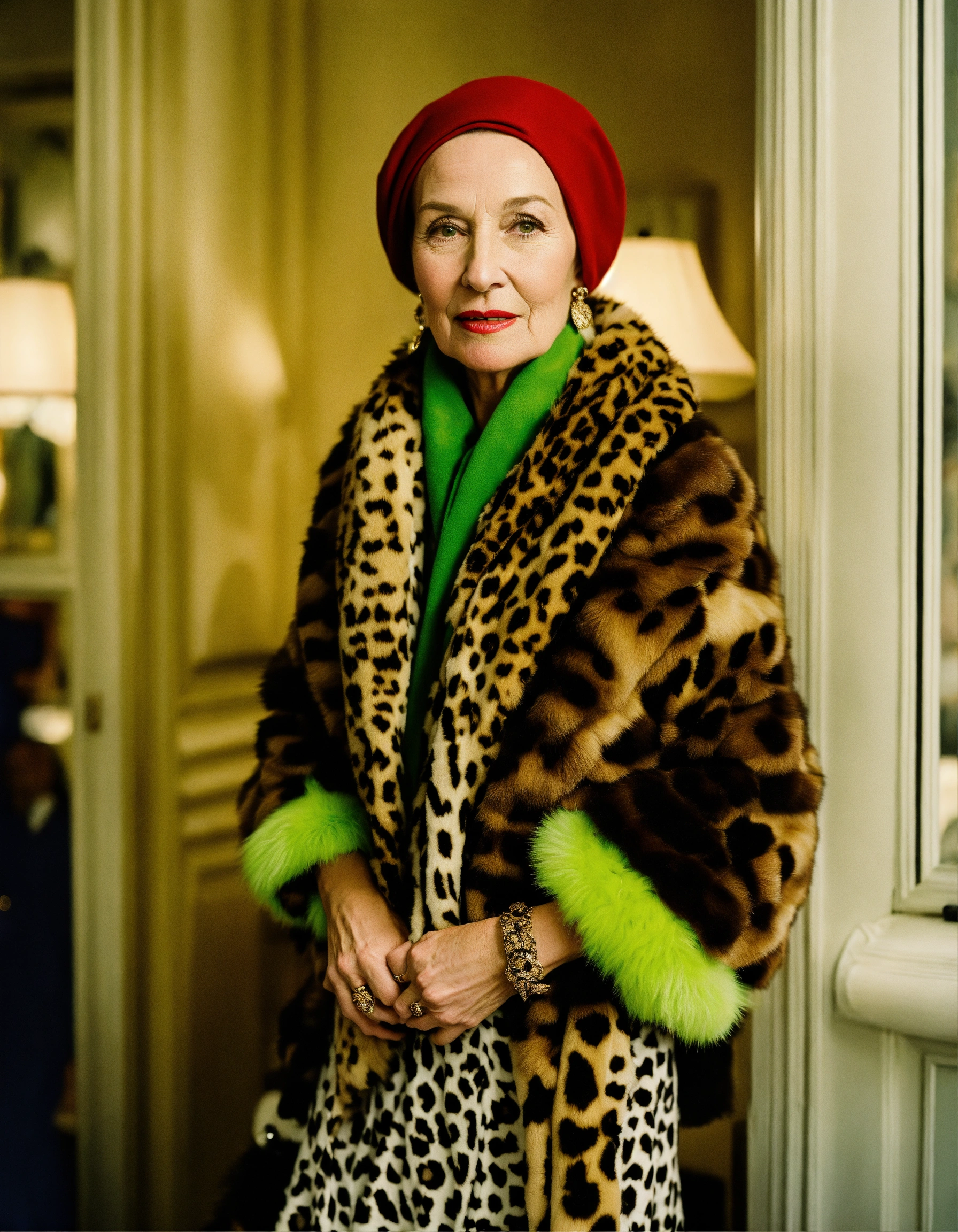 Lexica Photo of Edie Beale of Grey Gardens wearing her scarf and her