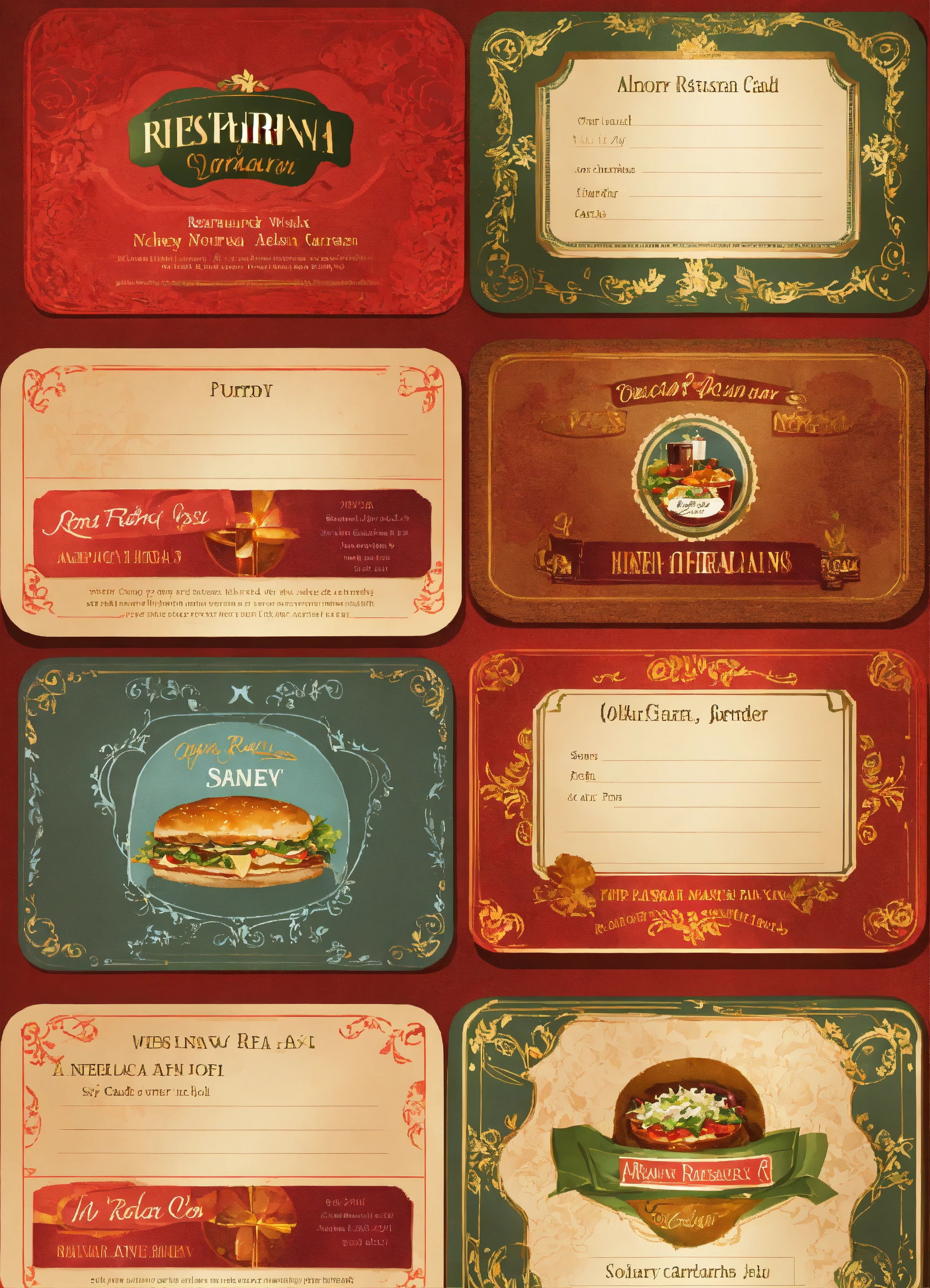 Lexica - Restaurant cards