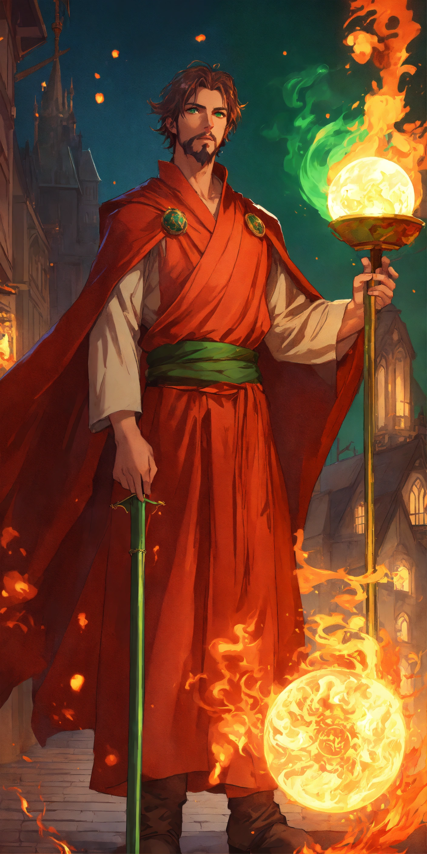 Lexica - Handsome, human, imperial male fire wizard with goatee ...