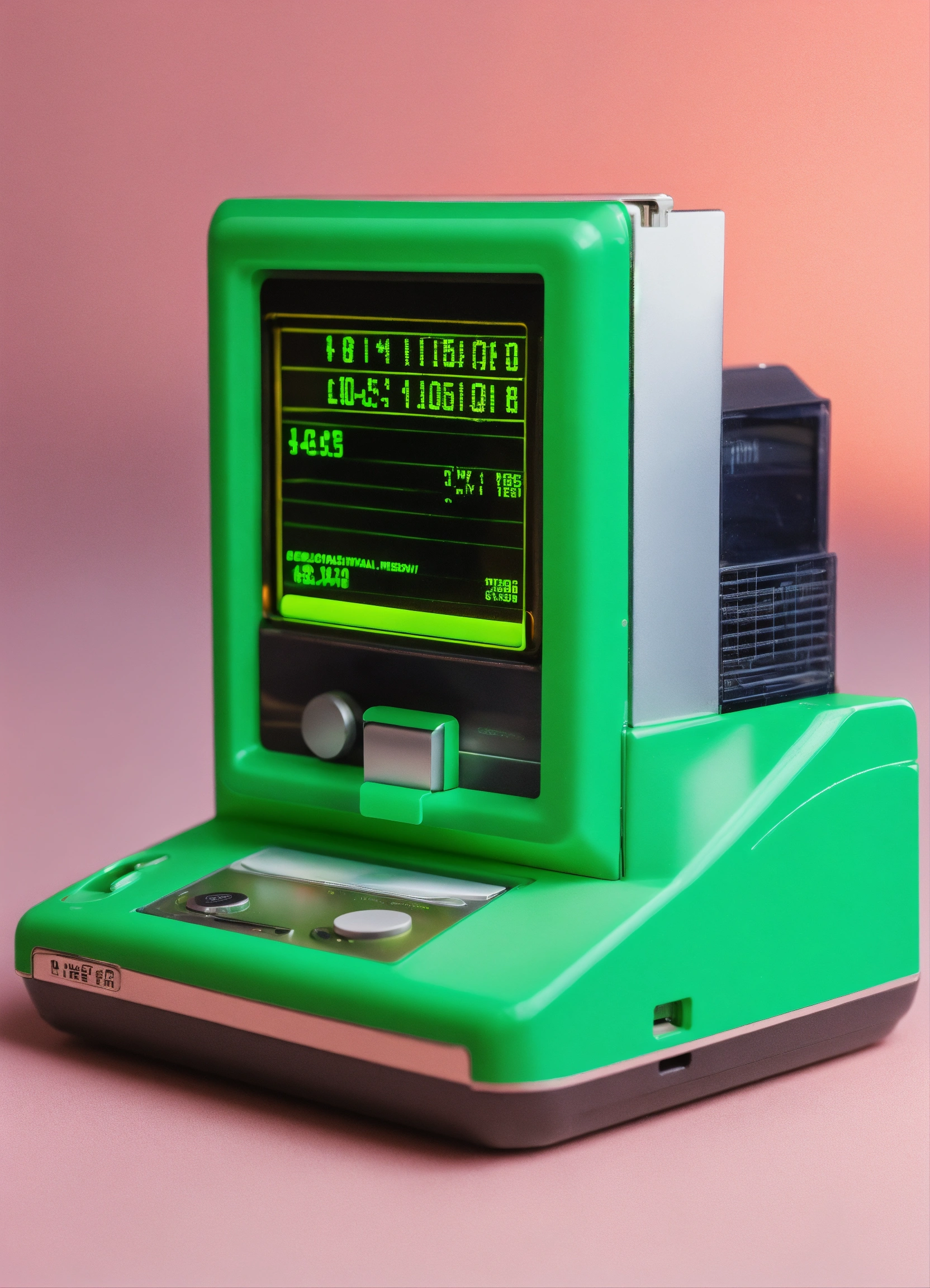 Lexica - Retro futuristic very simple small compact device that accepts ...