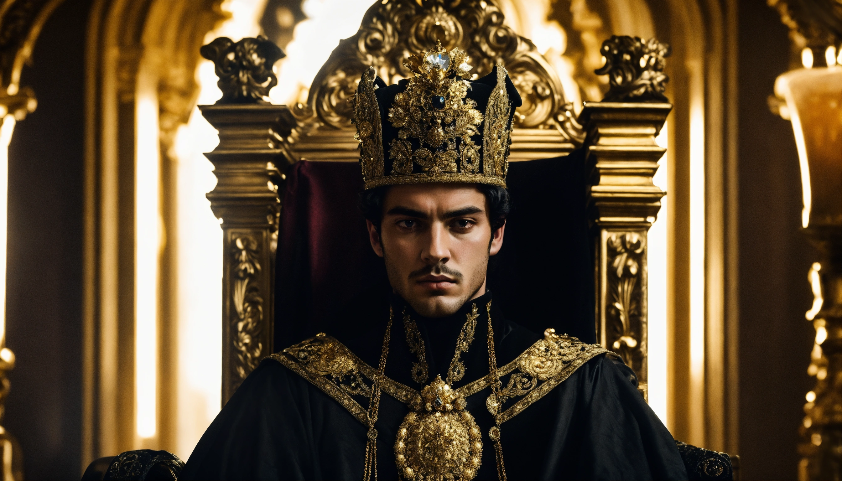 Lexica - Dark, mysterious and dramatic headshot of a young handsome ...