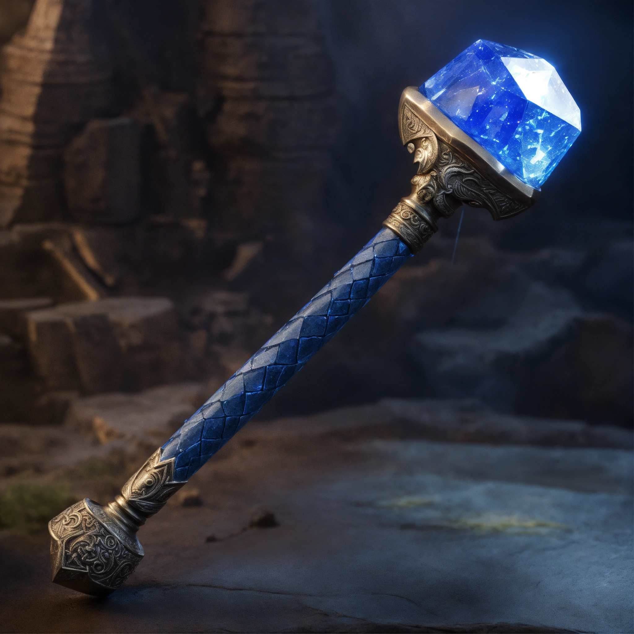 Lexica Great hammer. Lightning. Weapon. D&D. Large, anvilsized