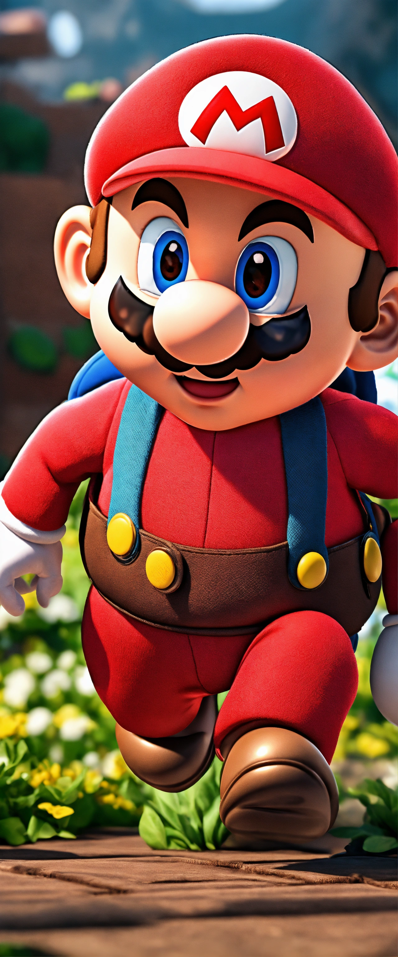 Lexica - Mario as a cute baby, cartoon effect, very big eyes. More ...