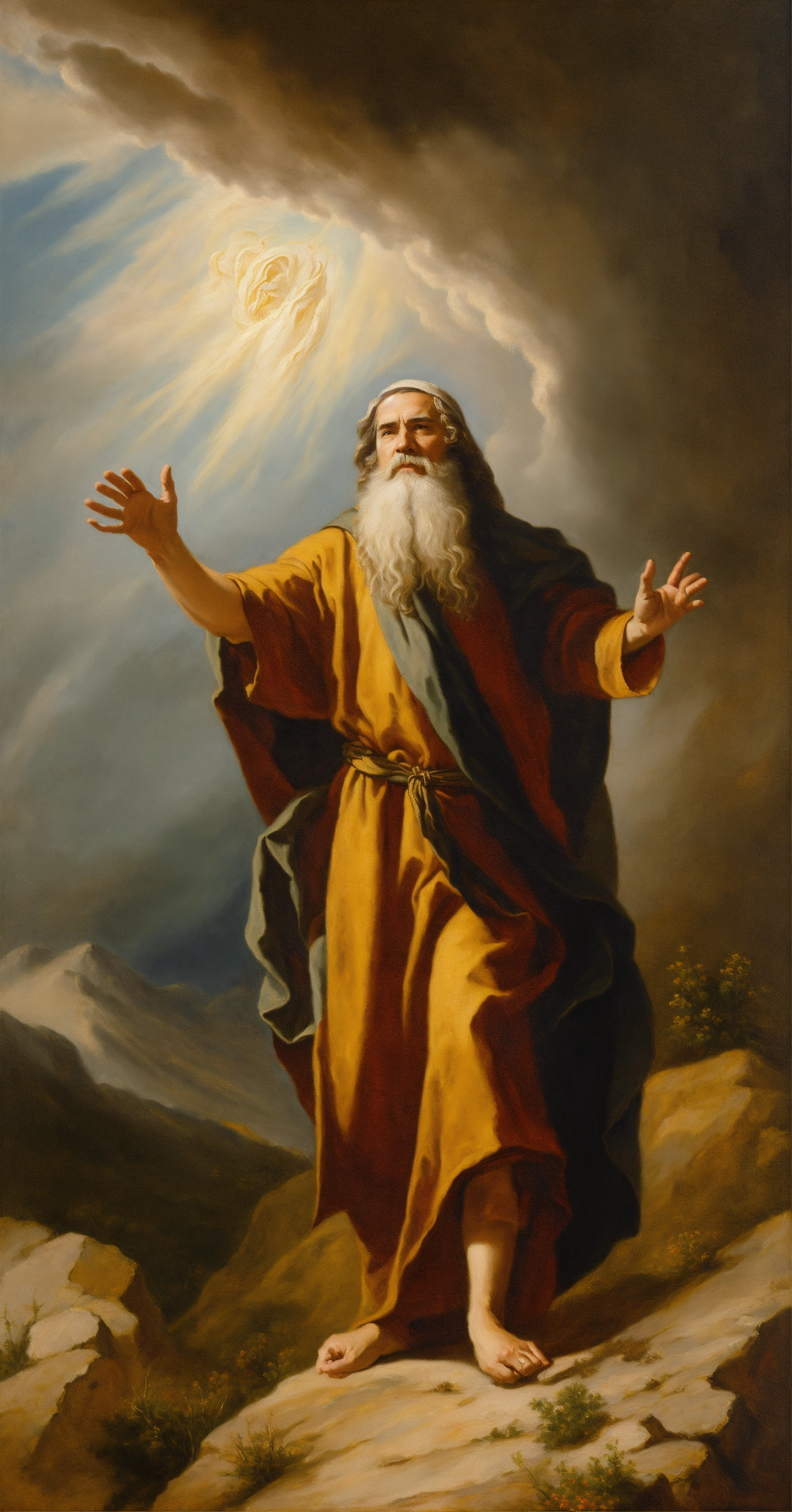 Lexica - Elijah the prophet caught in the majestic Whirlwind, high ...