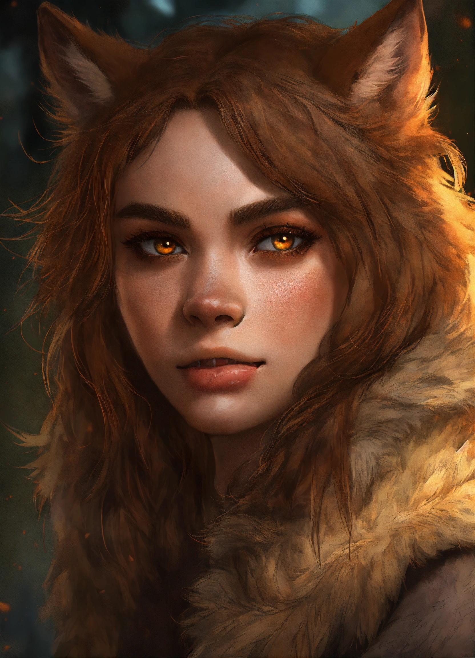 Lexica A Werewolf Female Brown Fur Hazel Eye 