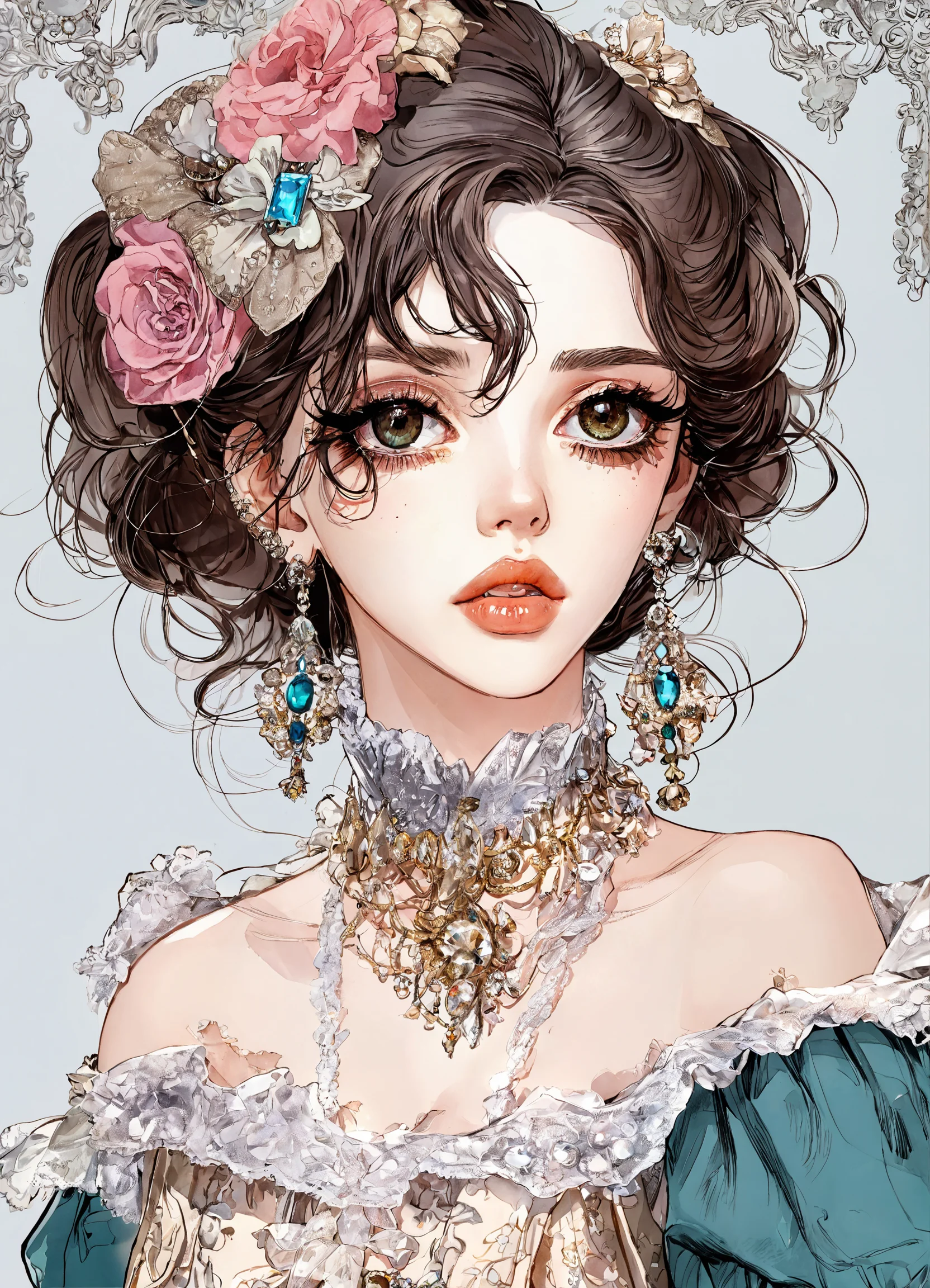 Lexica - Woman beauty , manhwa style, a lot of details, good detailing ...