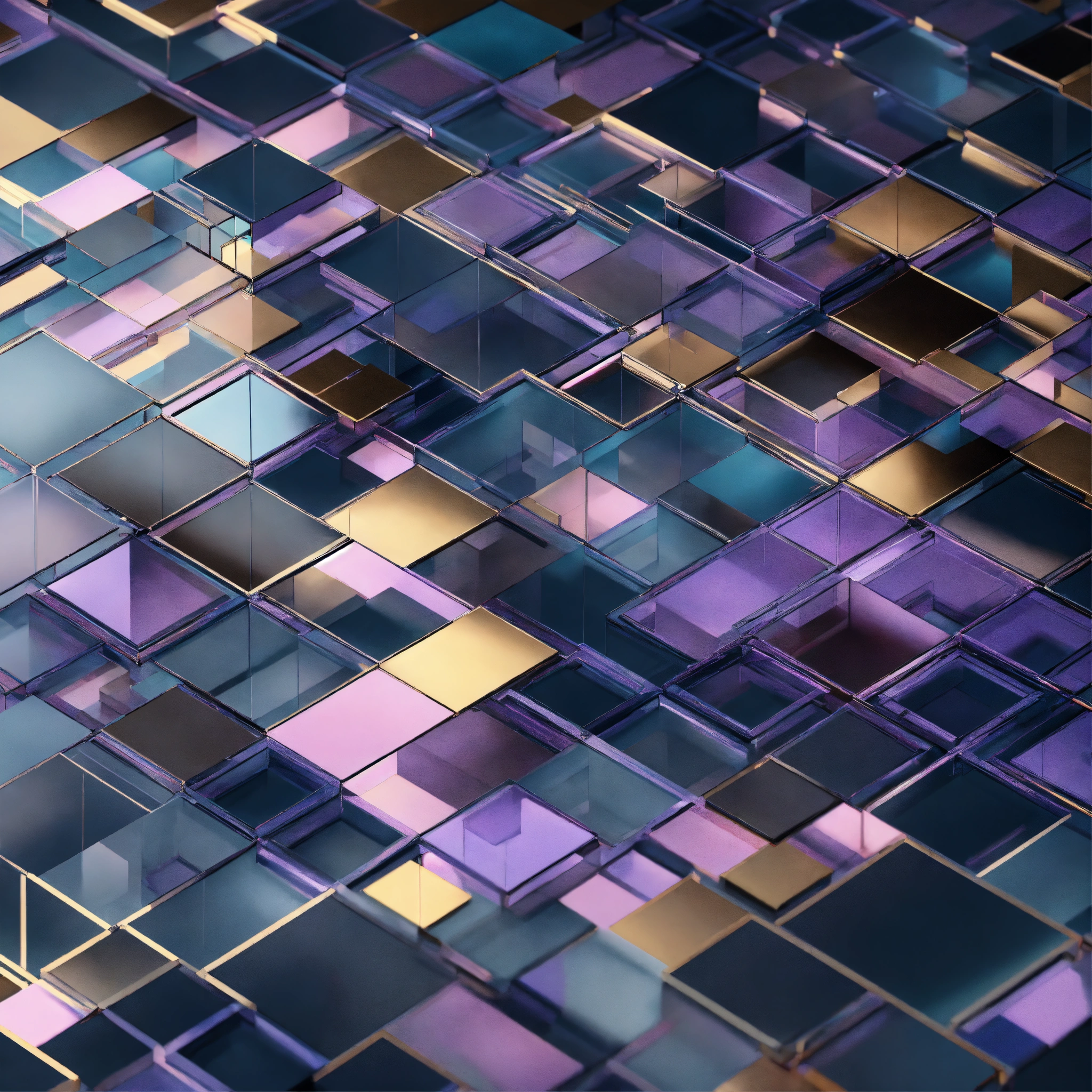 Lexica - Random geometric shapes connected with transparent rods on a ...