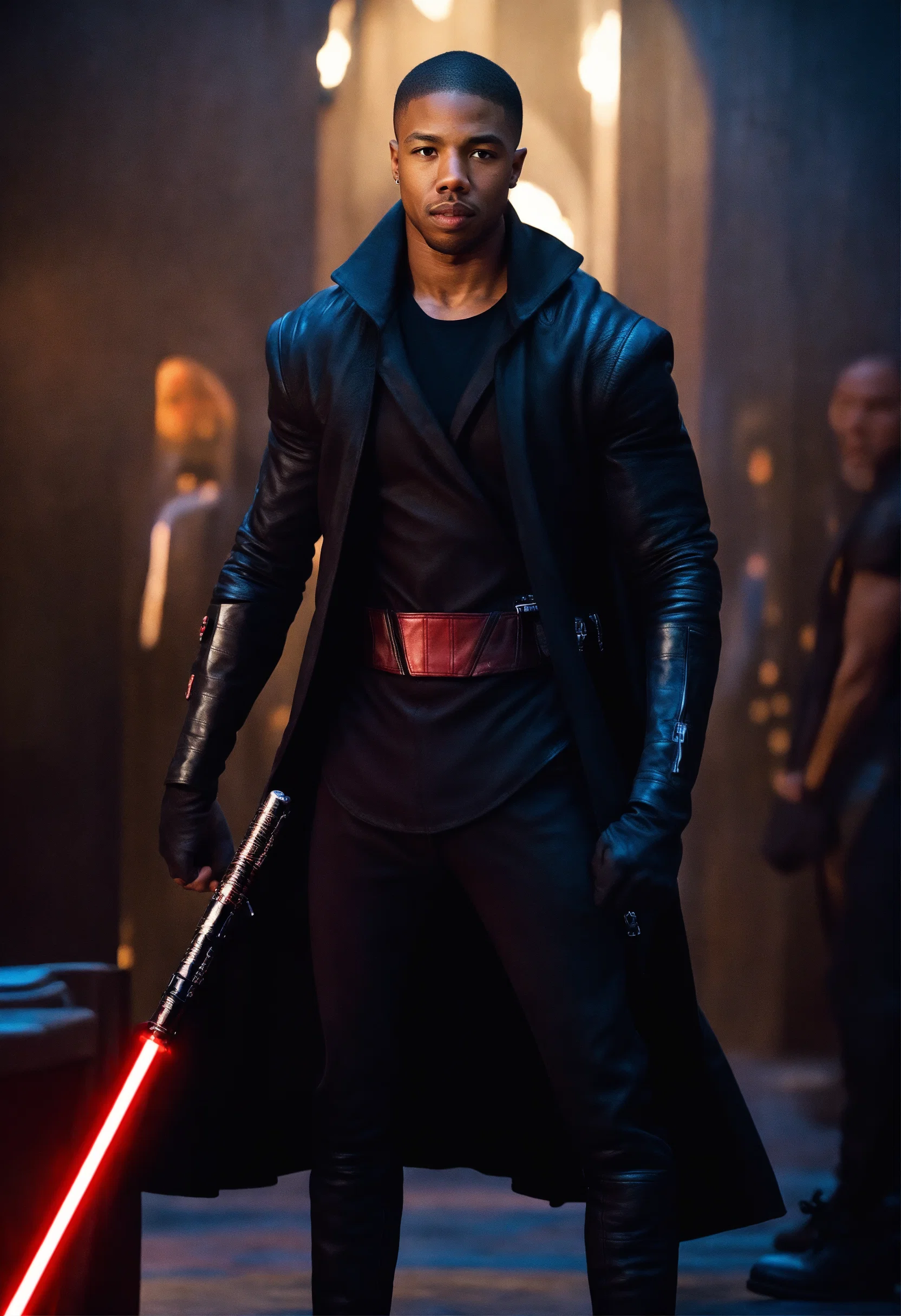Lexica - Michael B. Jordan, sith lord, muscular, blue eyes, Michael B ...