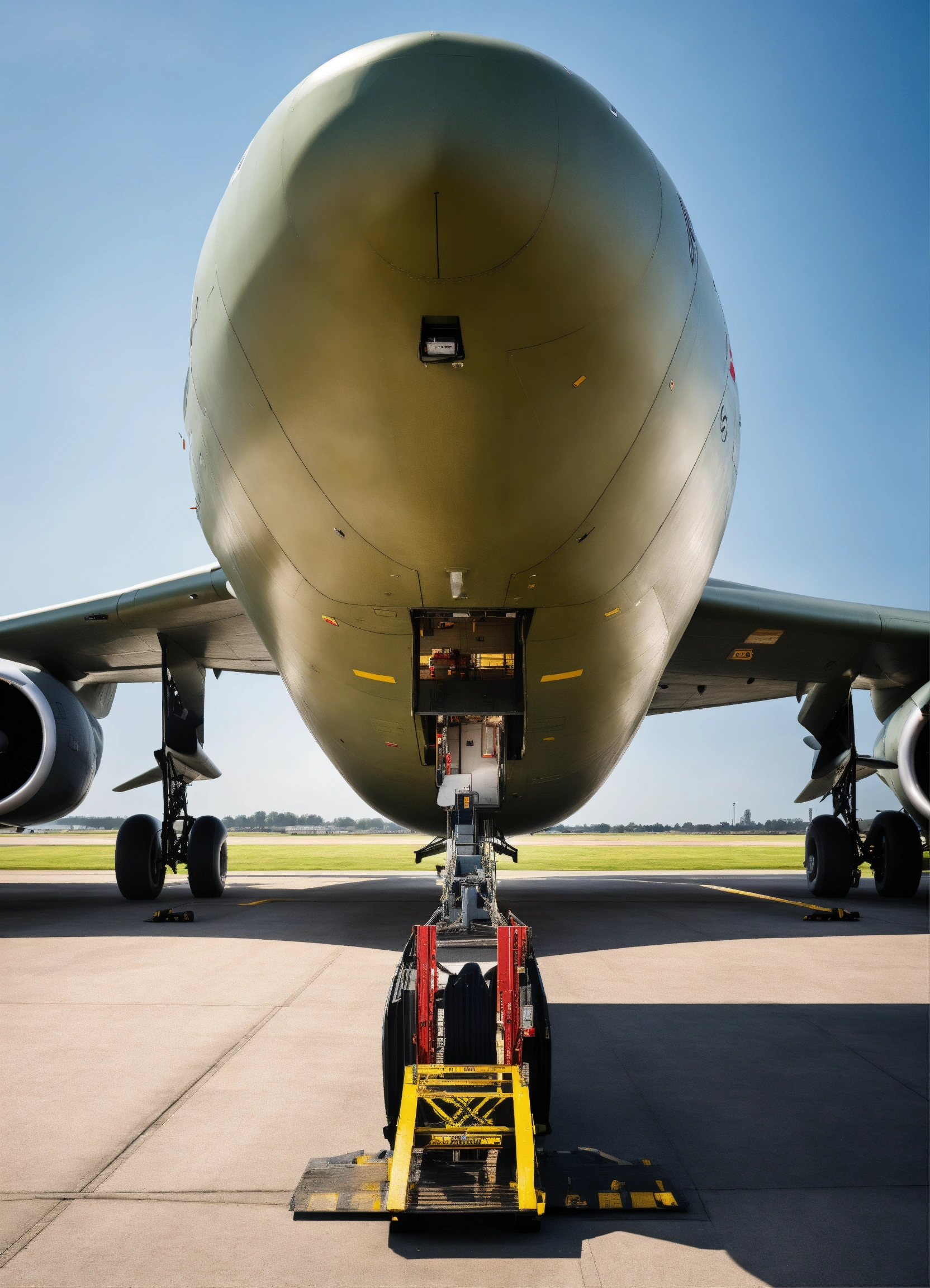 Lexica - English Modern military cargo plane with rear loading ramp