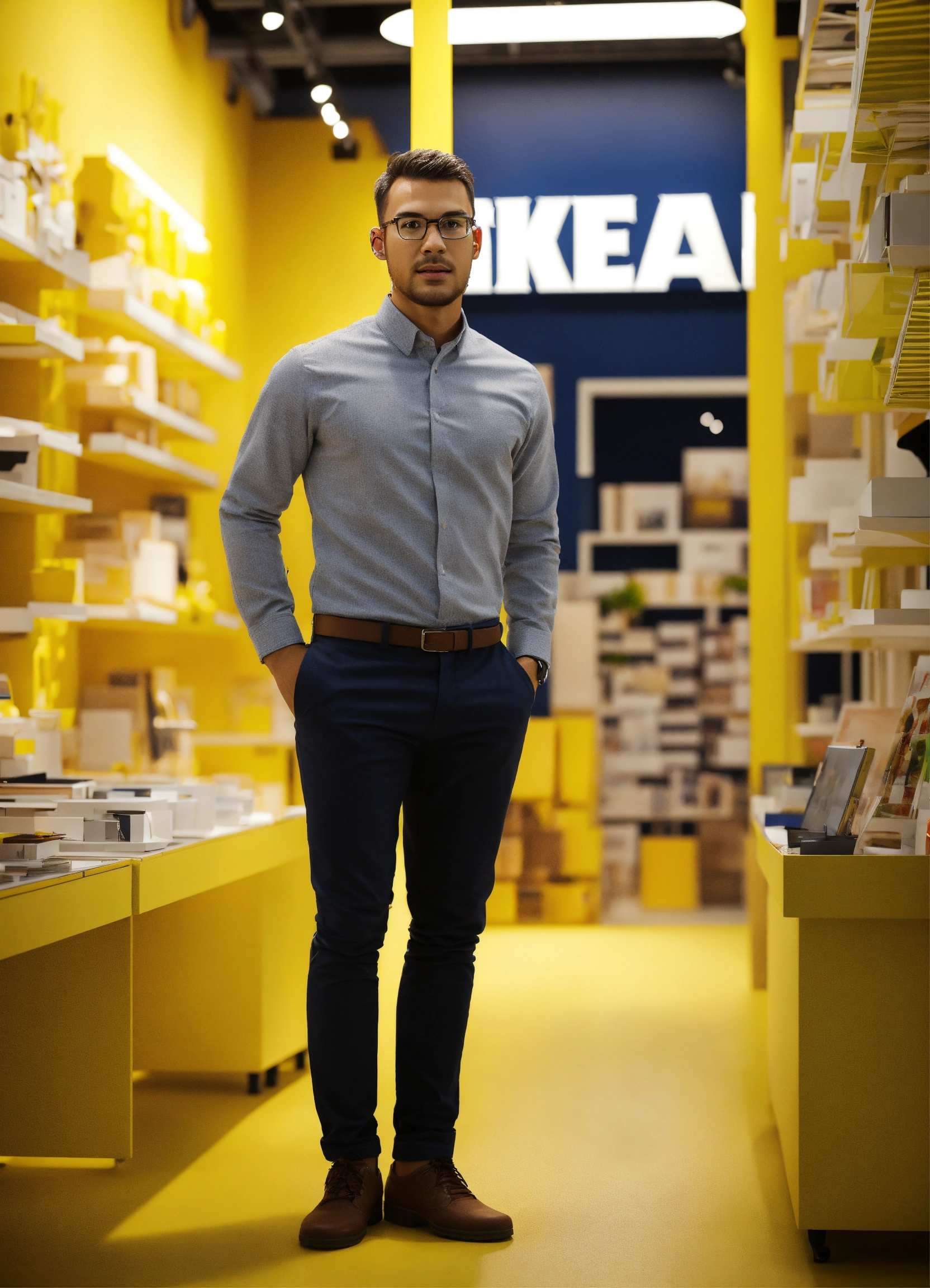 Lexica Sales assistant in ikea shop 3D art