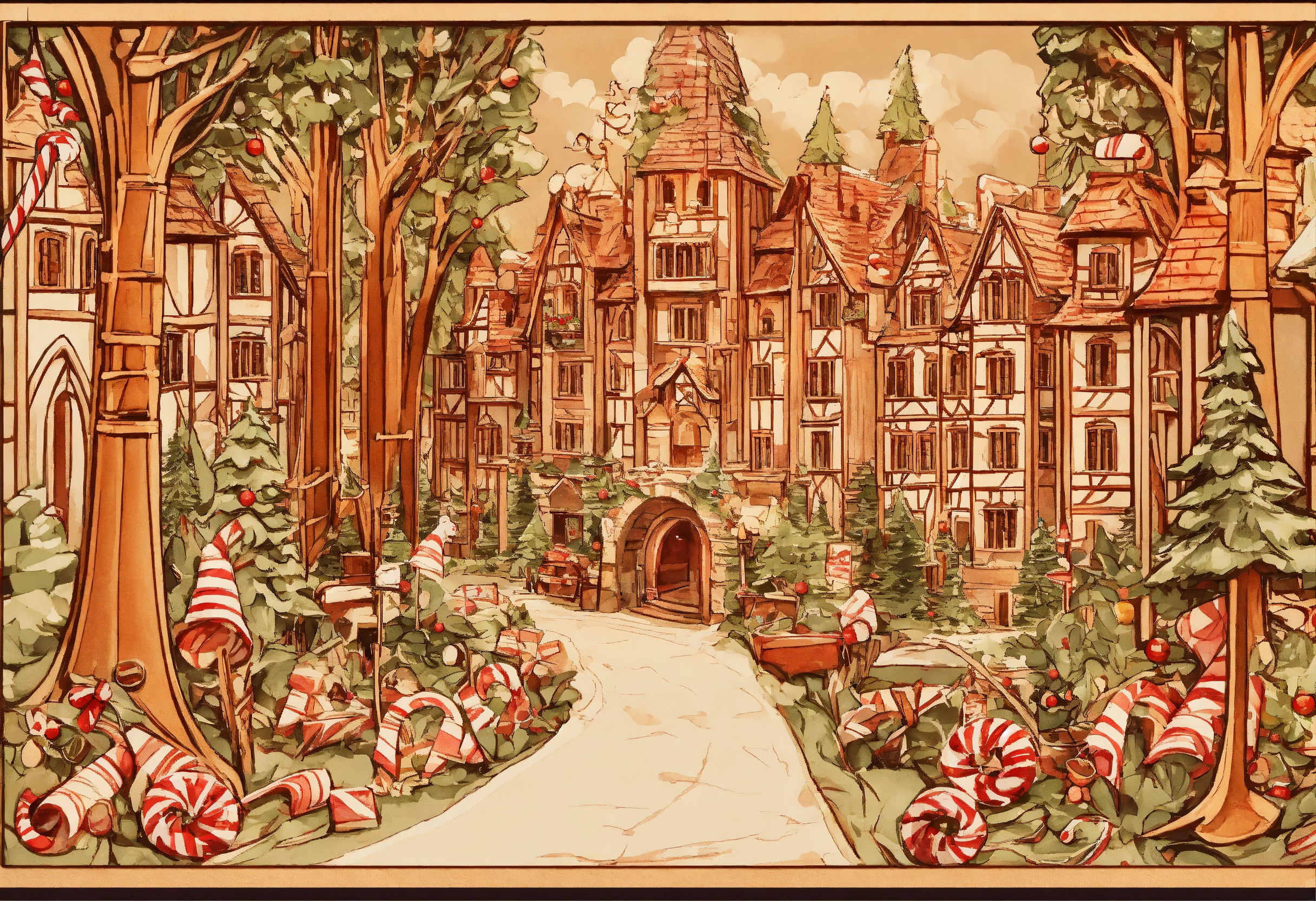 Lexica - Wood scrolsaw layered christmas svhwibbogen Candy Cane ...