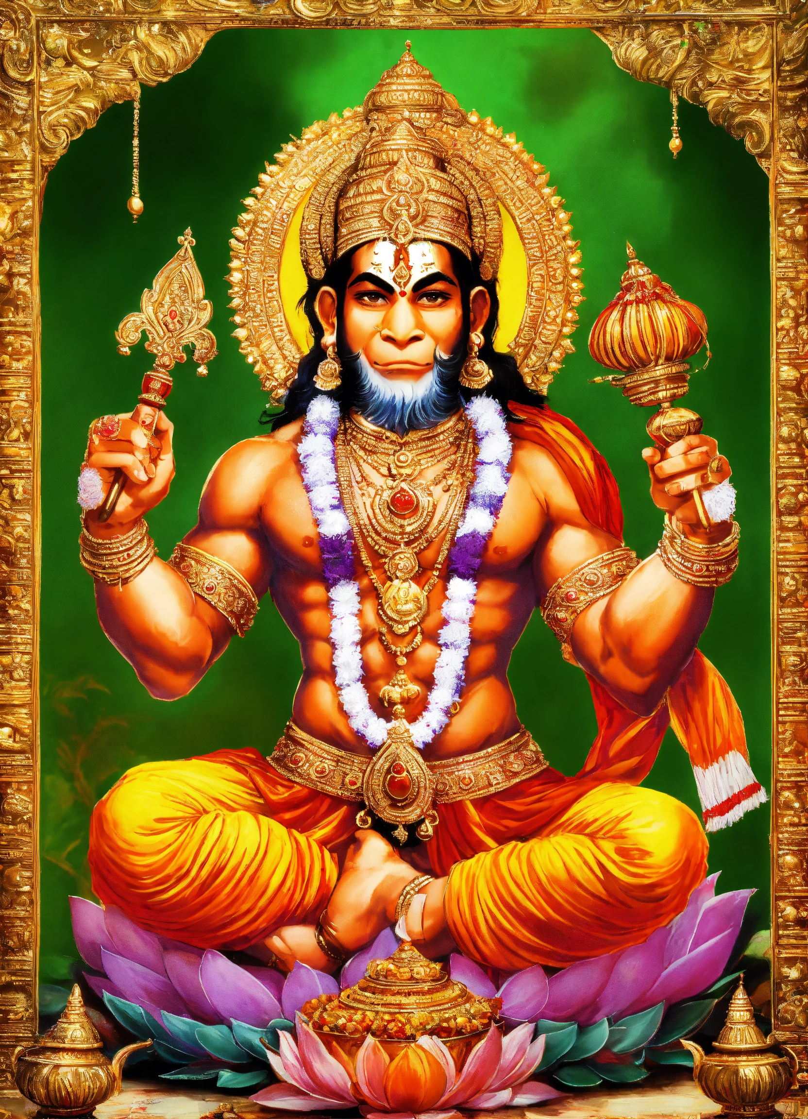 Lexica - Show Lord Hanuman stronger than Ho=ulk